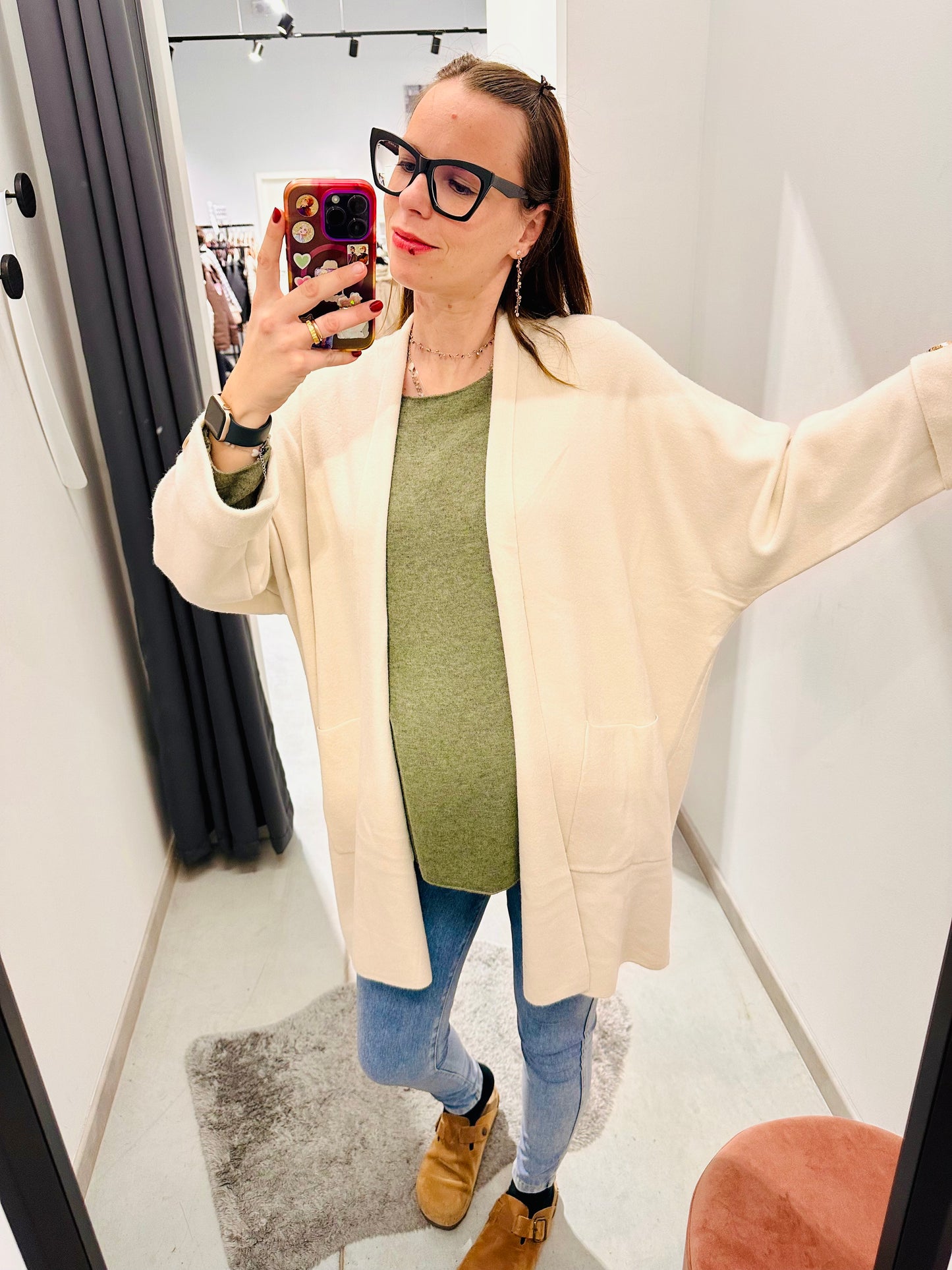 CARDIGAN BOTTONE GIOIELLO CURVY