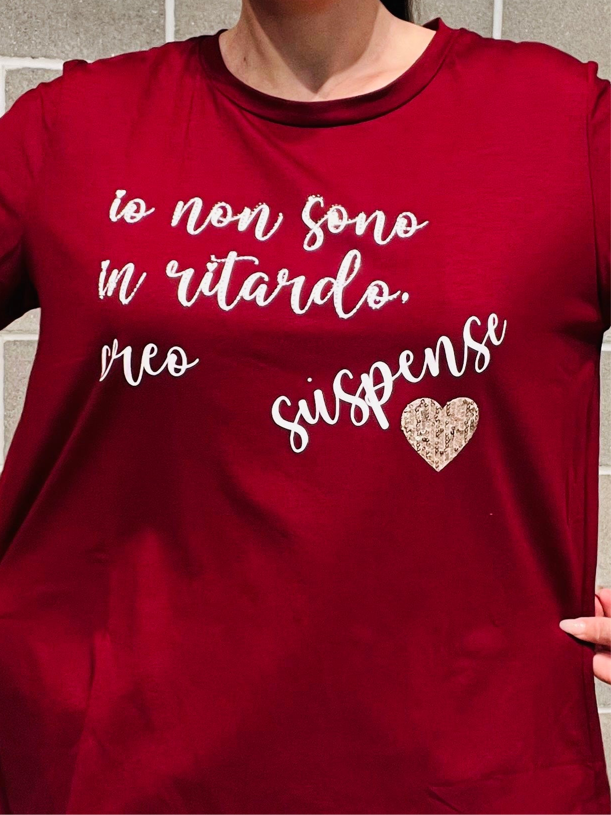 T-SHIRT SCRITTA CURVY