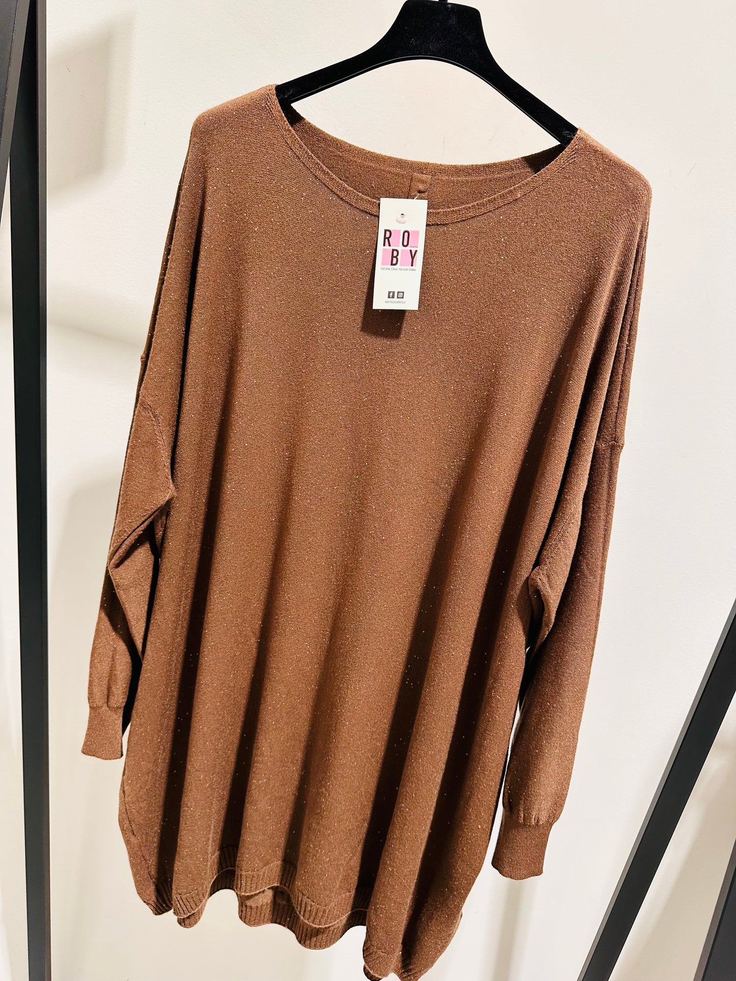 MAXI MAGLIA VISCOSA PAILLETTES CURVY