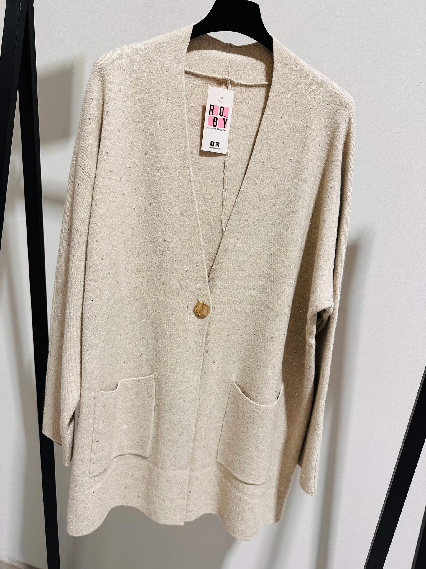 CARDIGAN BRILLANTINI CURVY