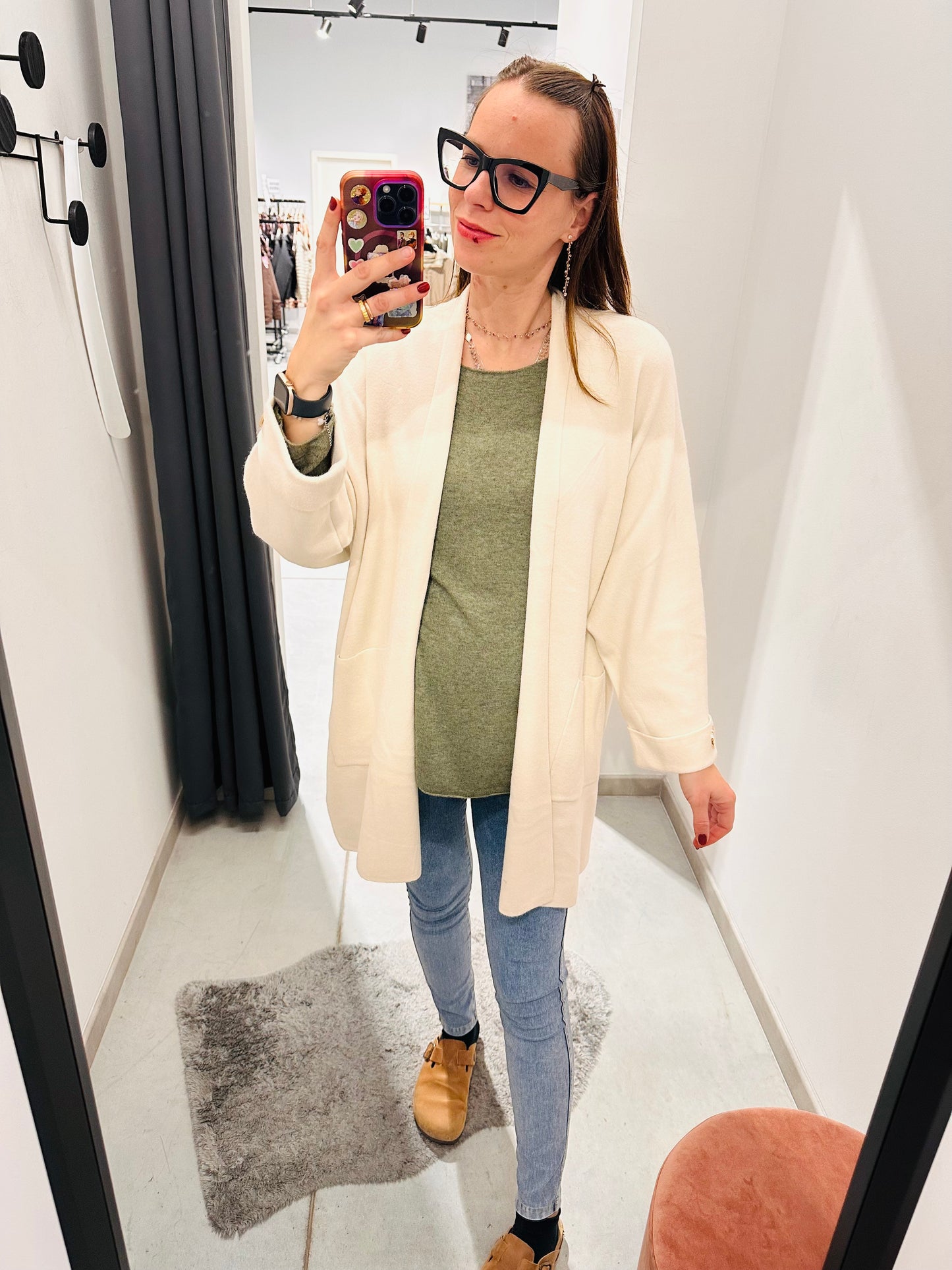 CARDIGAN BOTTONE GIOIELLO CURVY