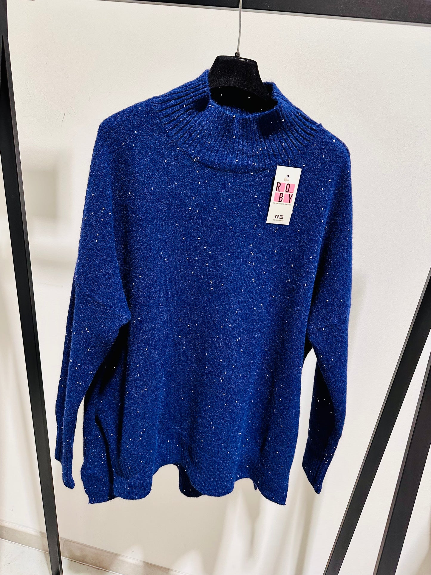MAGLIONE OVER PAILLETTES CURVY