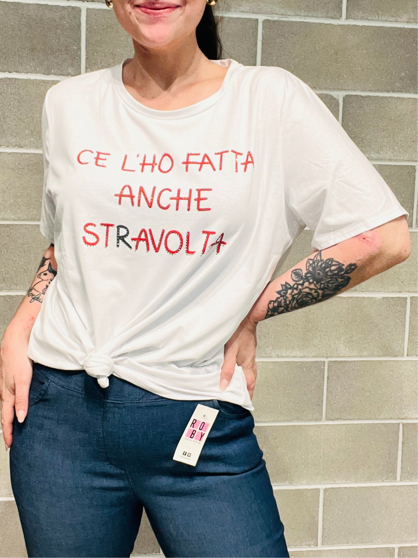 T-SHIRT SCRITTA CURVY