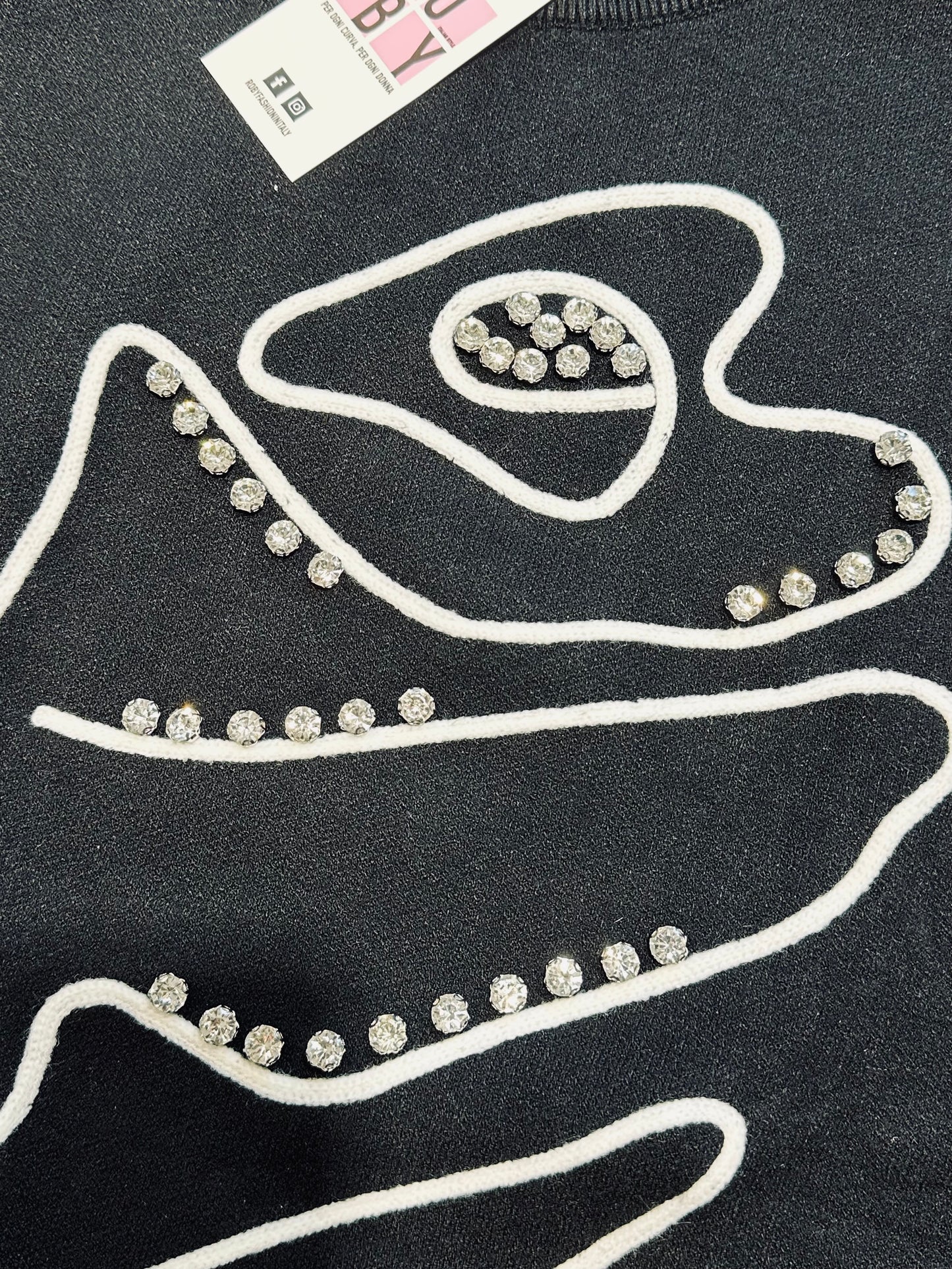 MAGLIONE ROSA e BRILLANTI