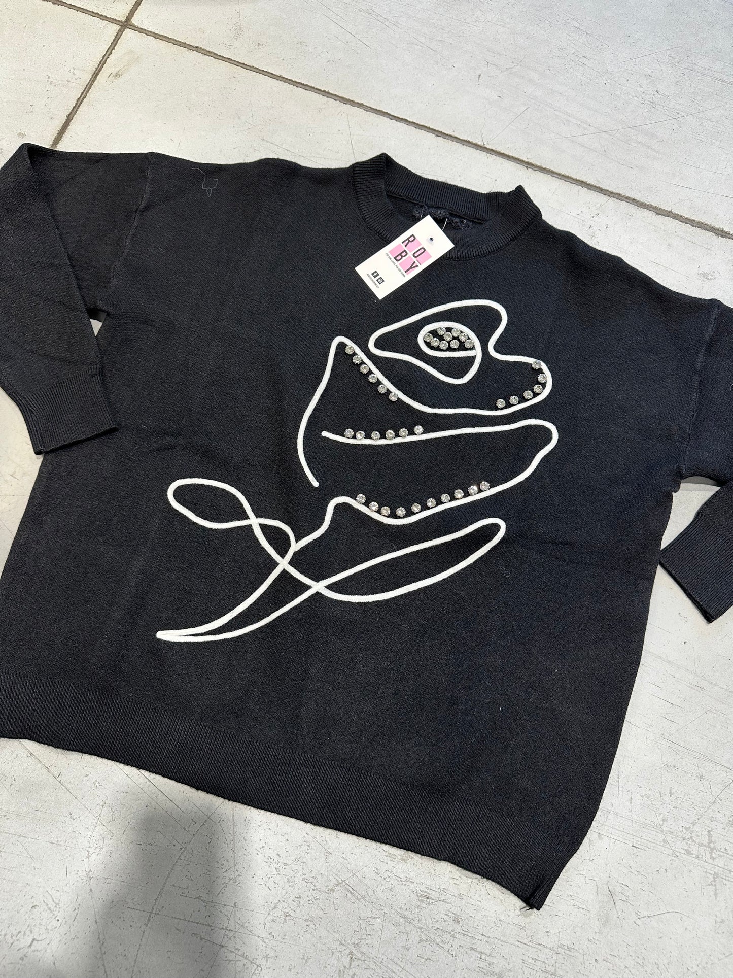 MAGLIONE ROSA e BRILLANTI