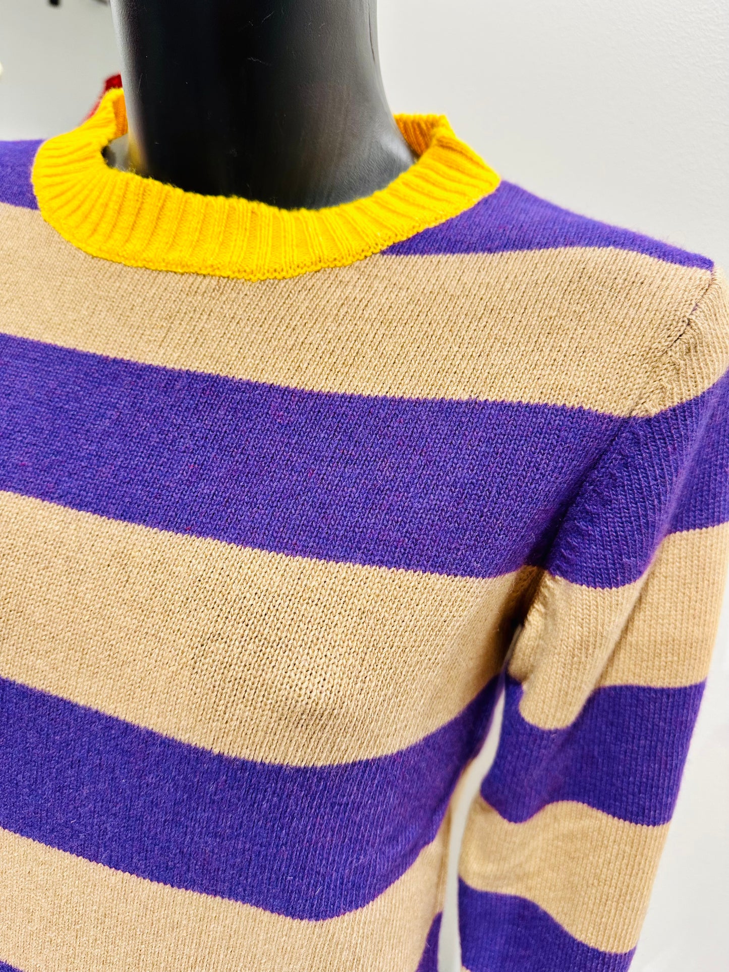 MAGLIONCINO RIGATO CASHMERE/LANA