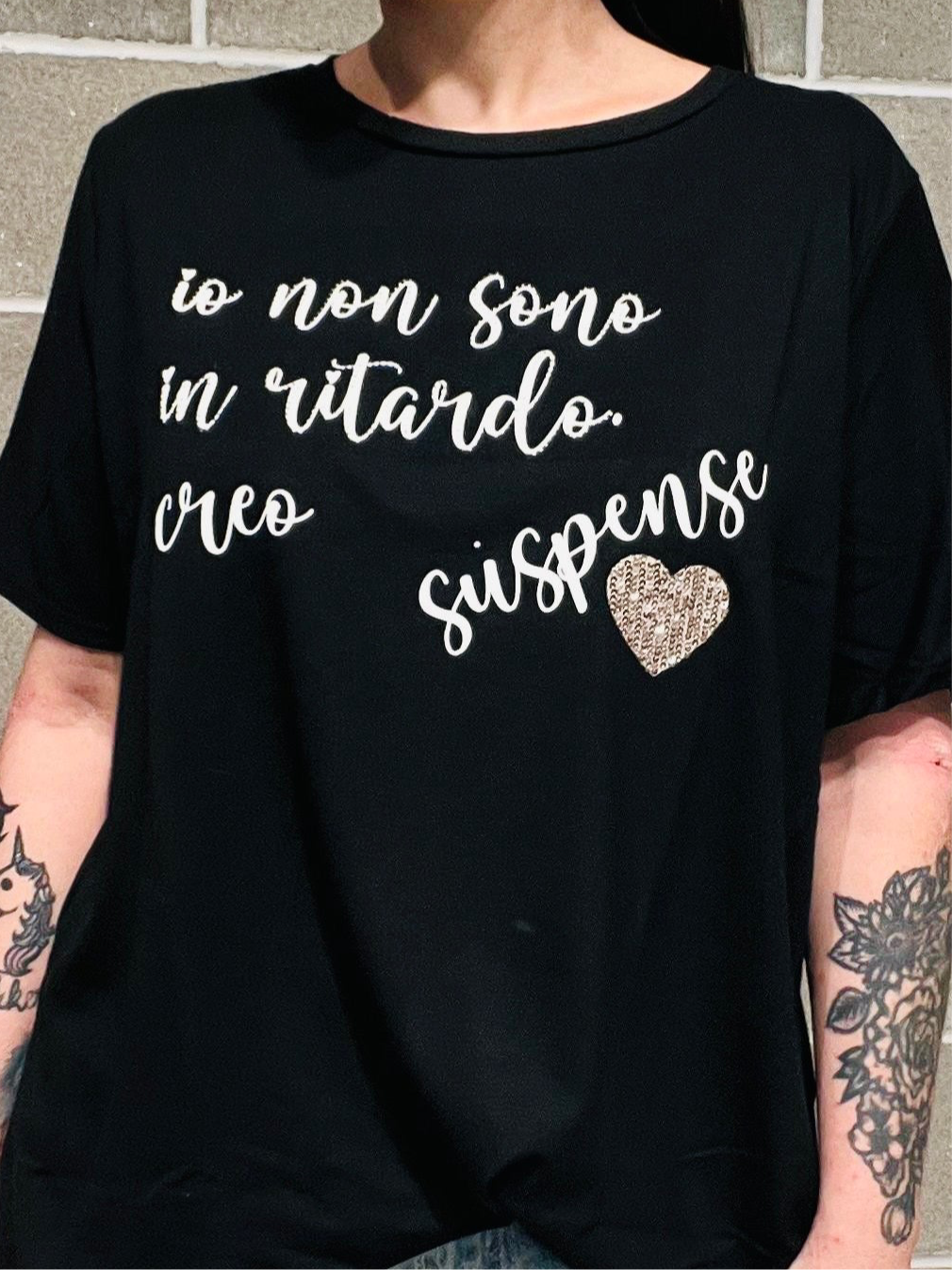 T-SHIRT SCRITTA CURVY