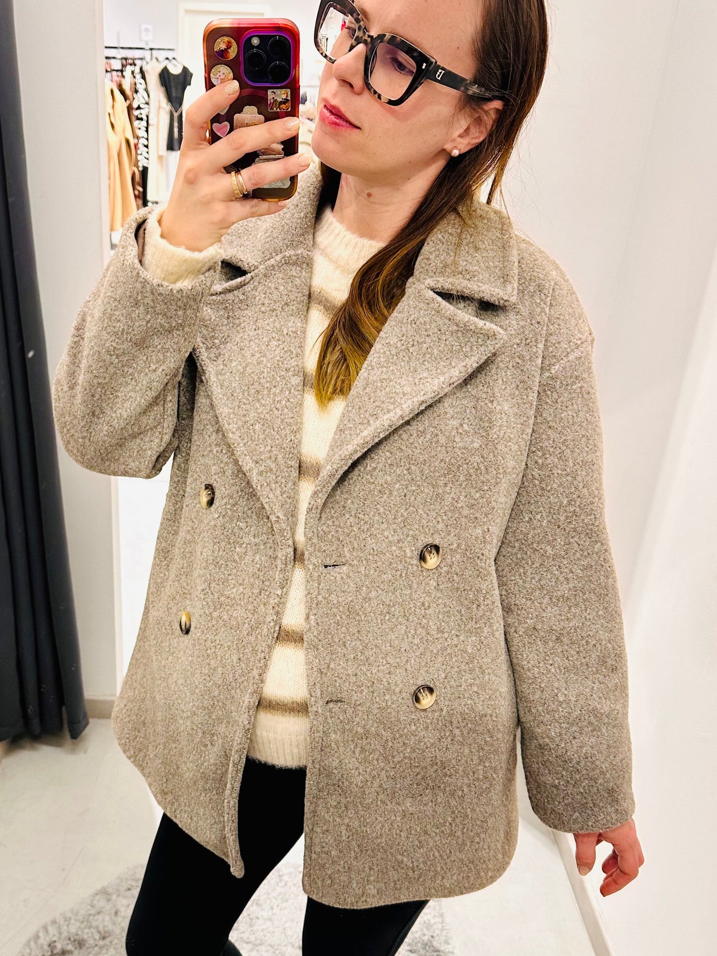 CAPPOTTO DOPPIOPETTO TINTA UNITA