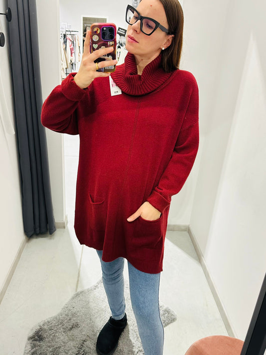 MAXI MAGLIONE COLLO CIAMBELLA CURVY