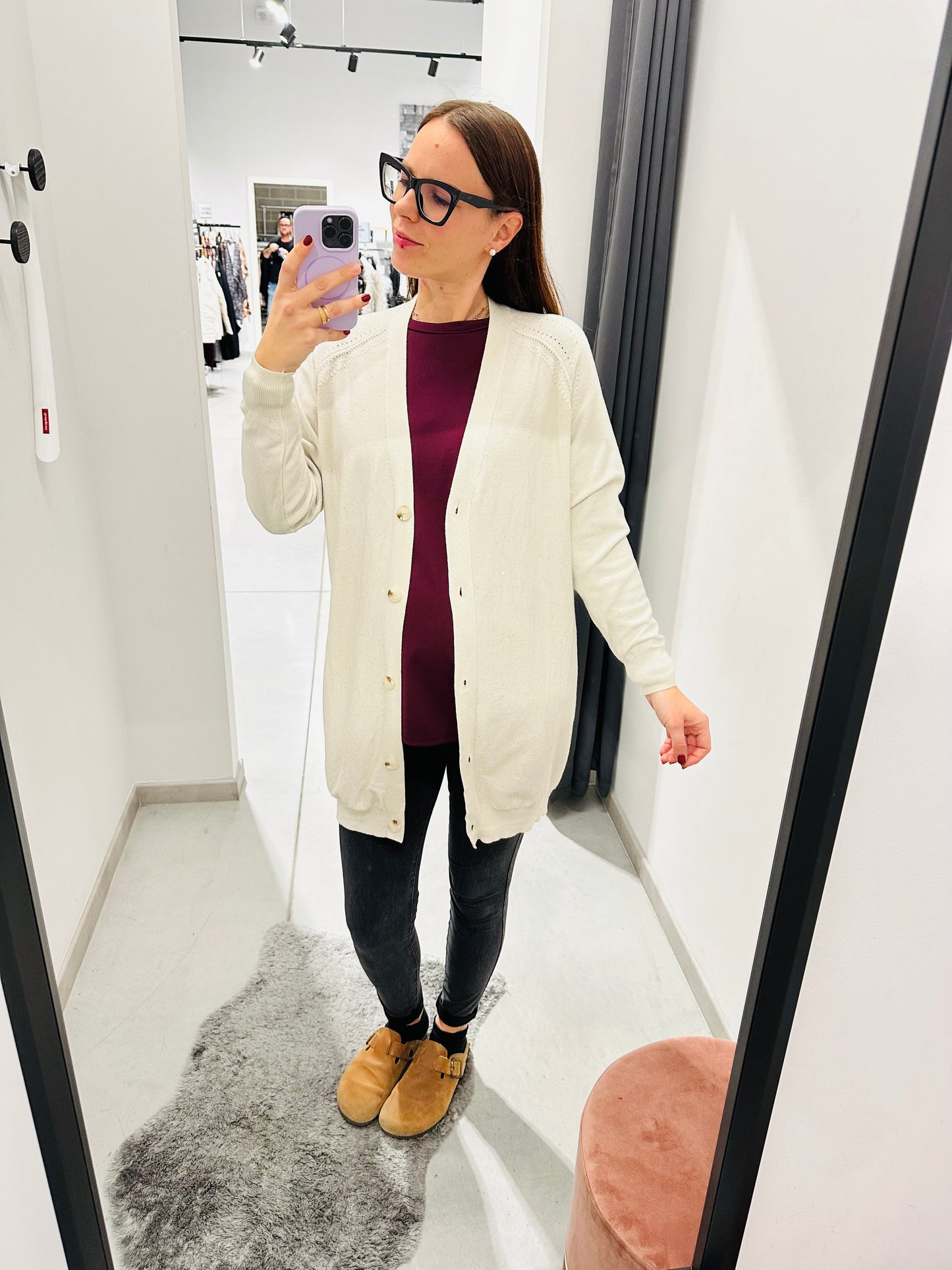 CARDIGAN LUNGO PAILLETTES CURVY