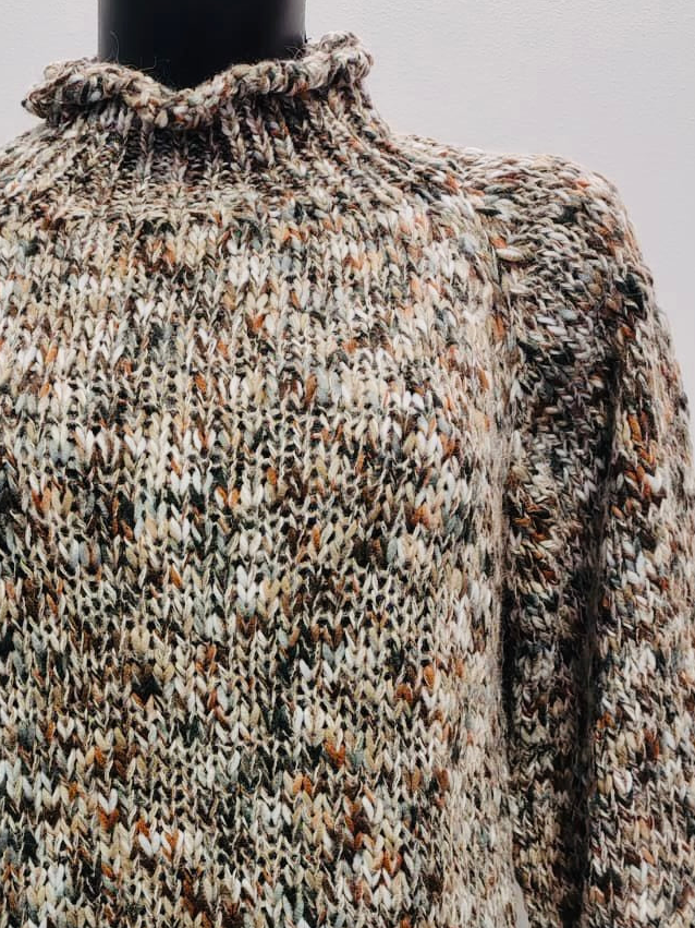 MAGLIONE TRAFORATO MISTO LANA