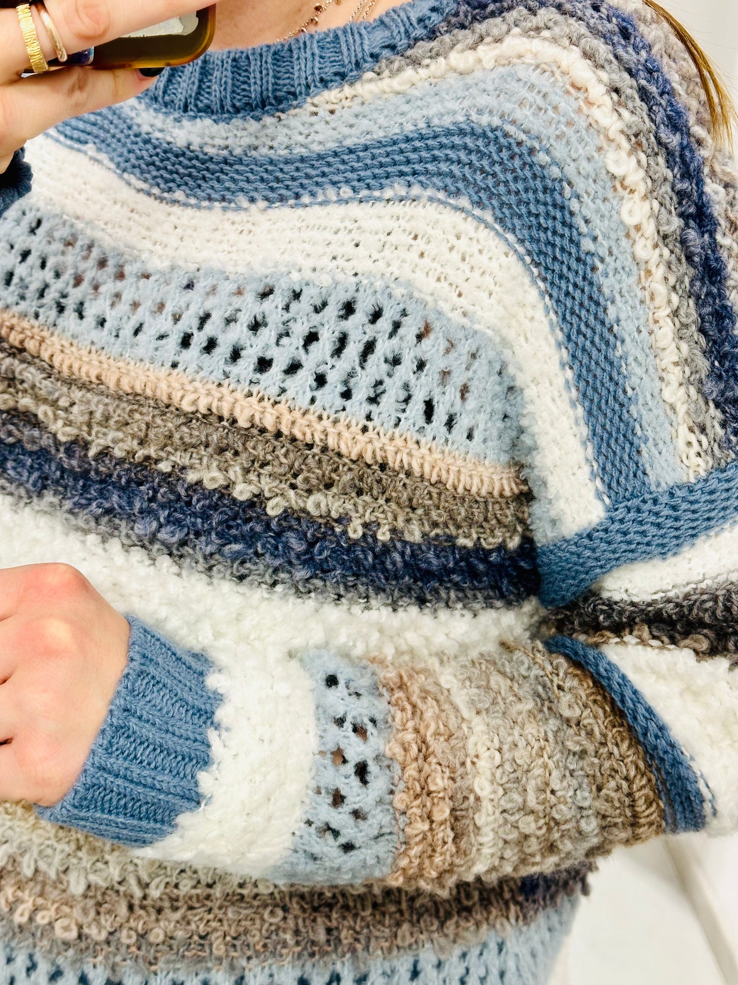 MAGLIONE LAVORATO MISTO LANA MADDY