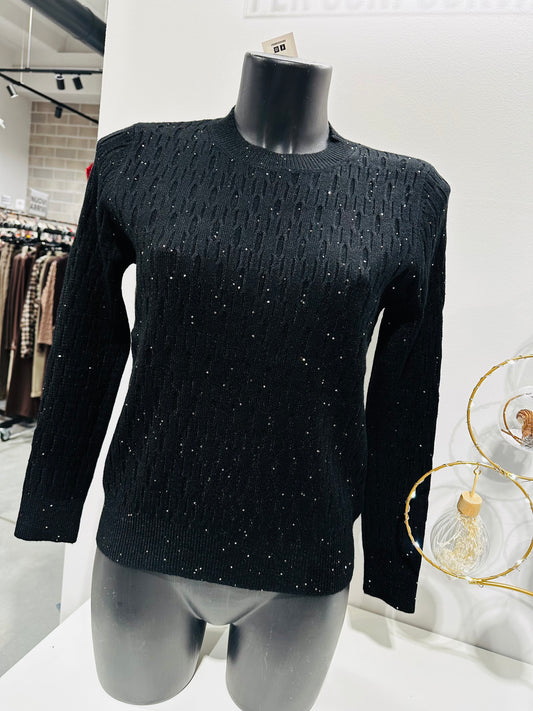 MAGLIONCINO TRECCINE PAILLETTES