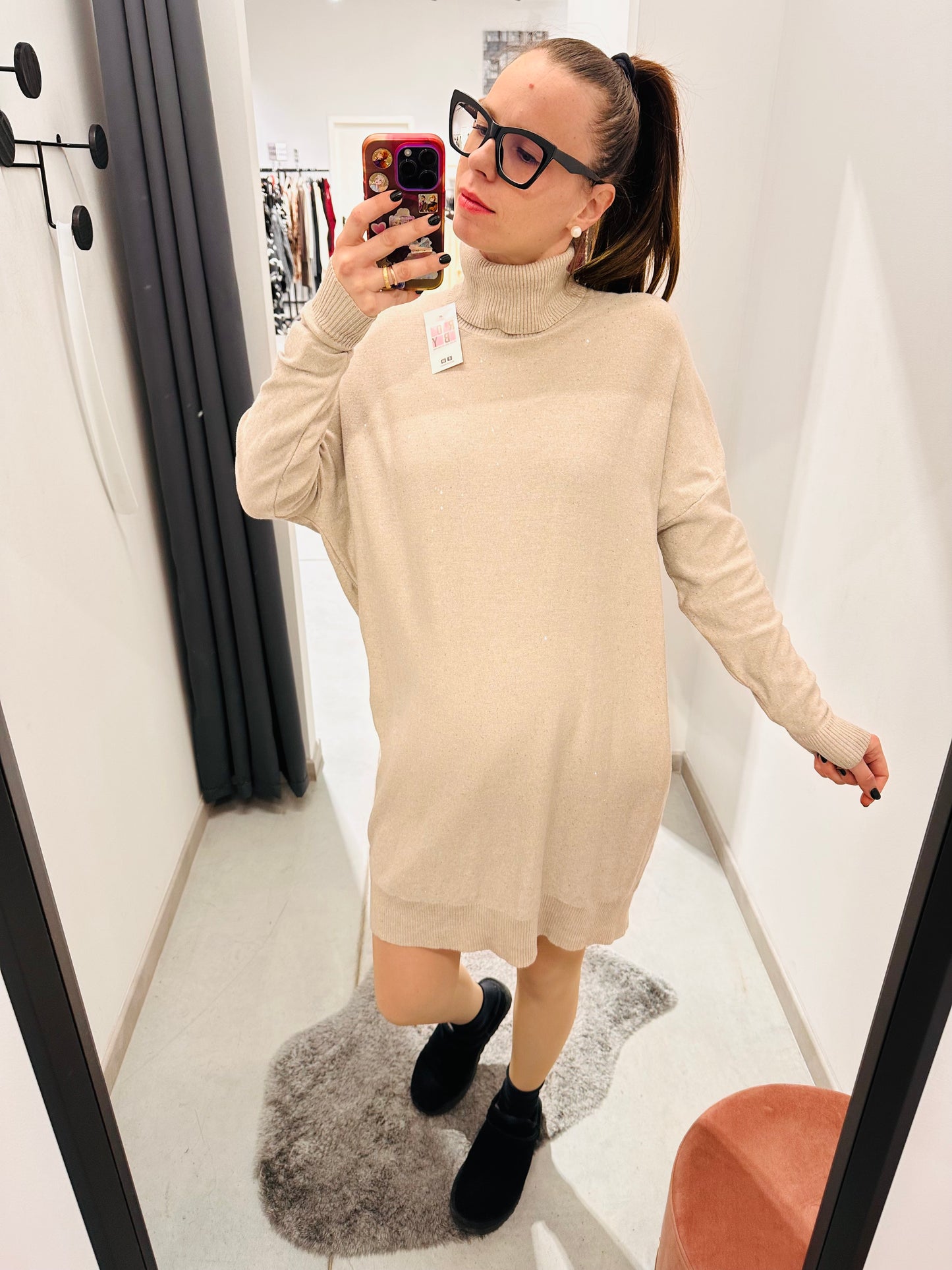 ABITO OVER PAILLETTES CURVY