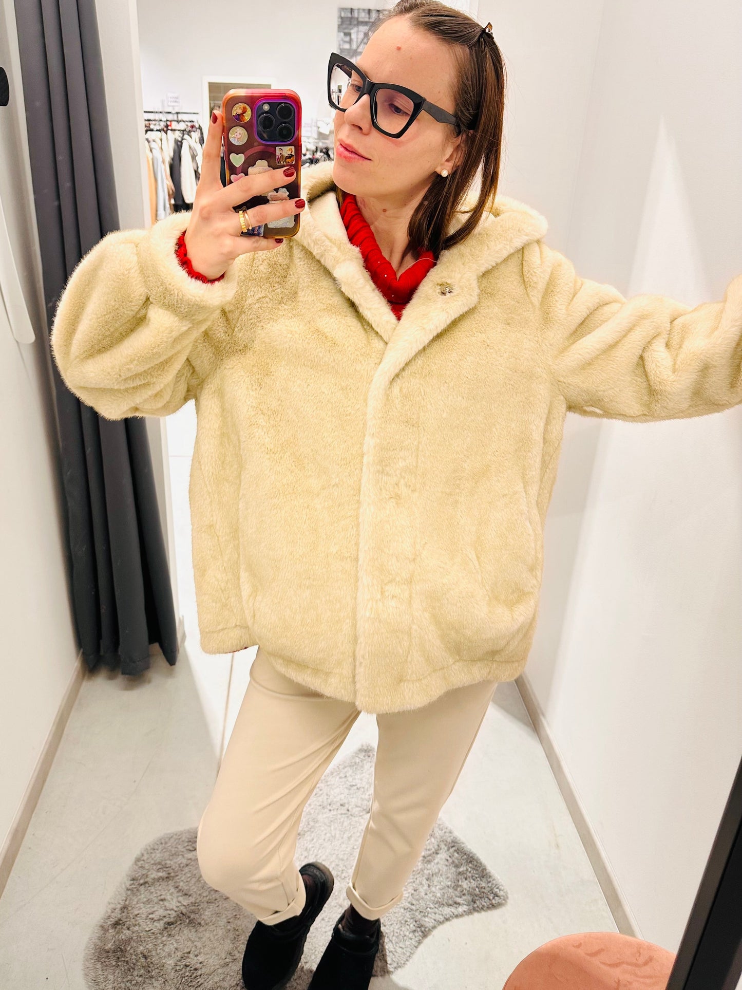 ECO PELLICCIA CAPPUCCIO CURVY