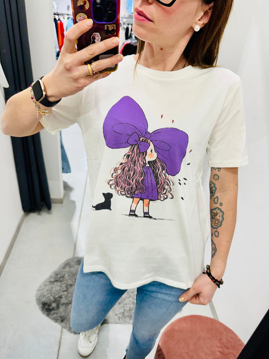 T-SHIRT BIMBA FIOCCO “Civico1”