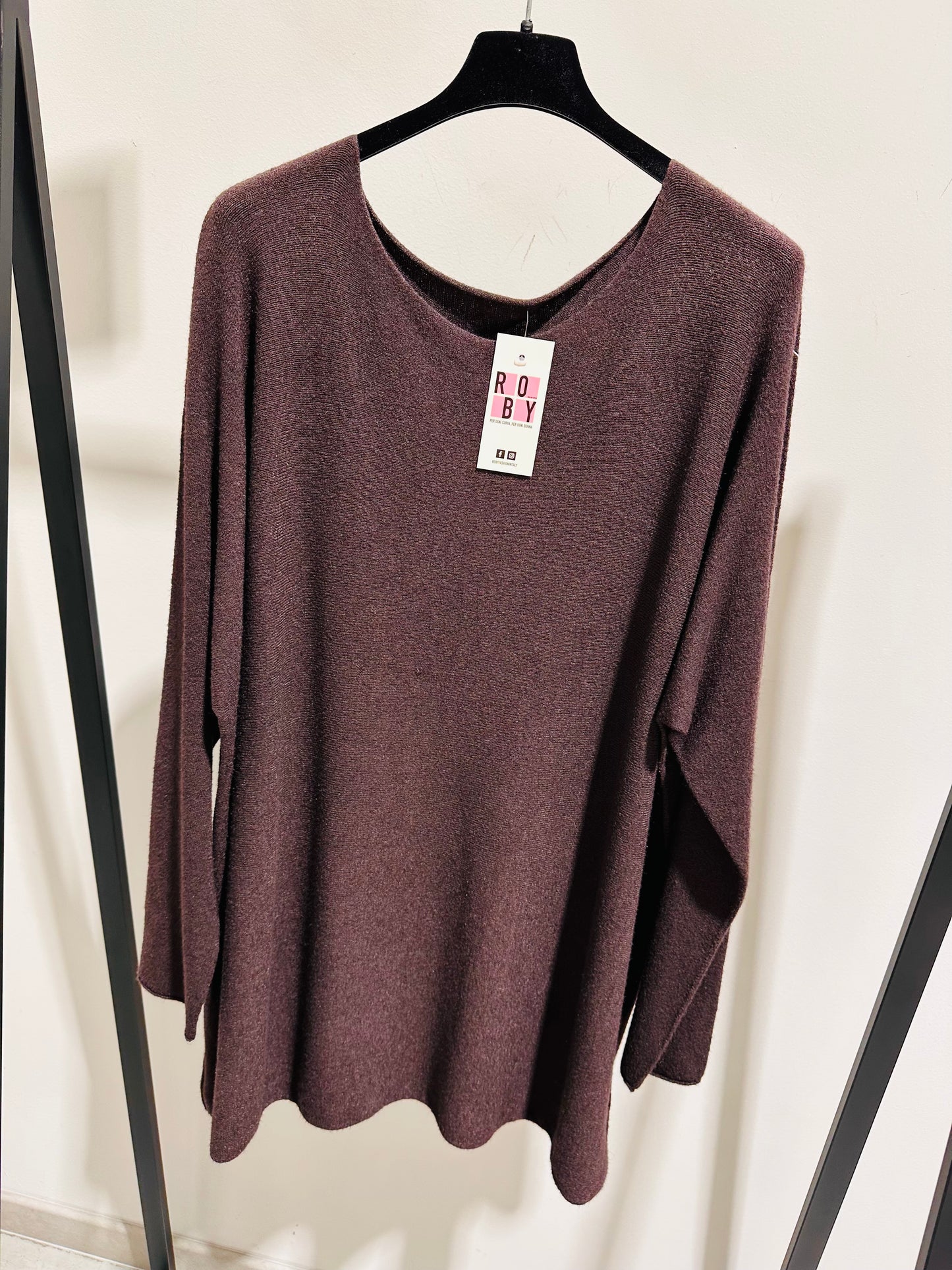 MAXI MAGLIA LANA/VISCOSA CURVY