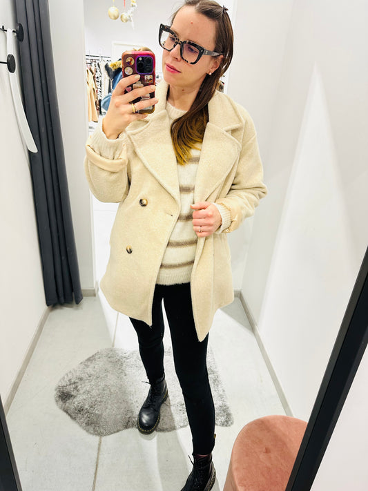 CAPPOTTO DOPPIOPETTO TINTA UNITA