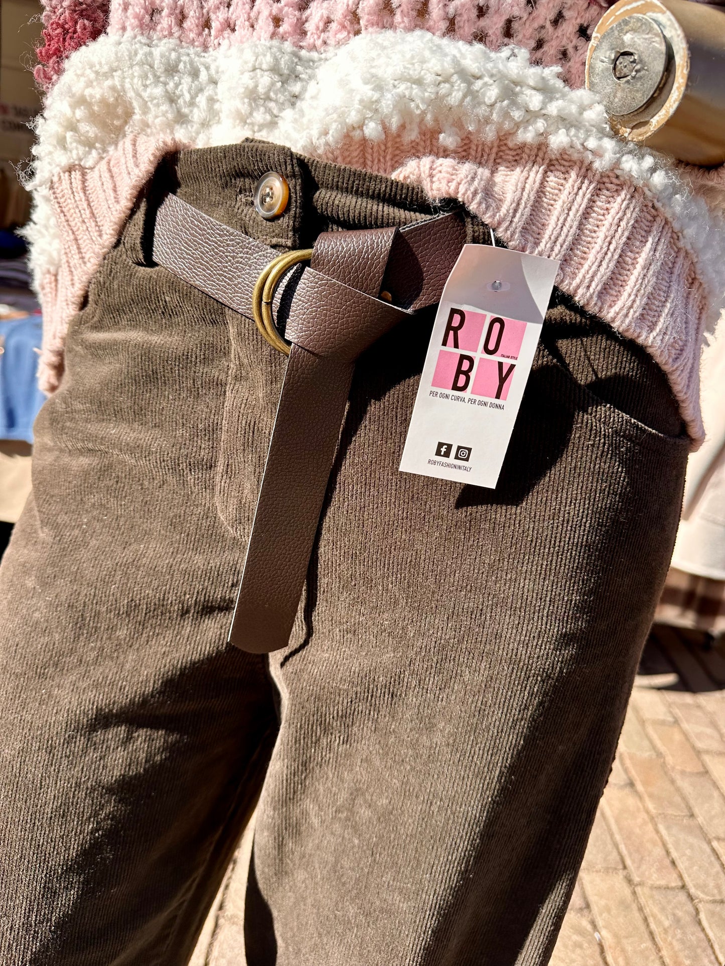 PANTALONI VELLUTO PALLONCINO