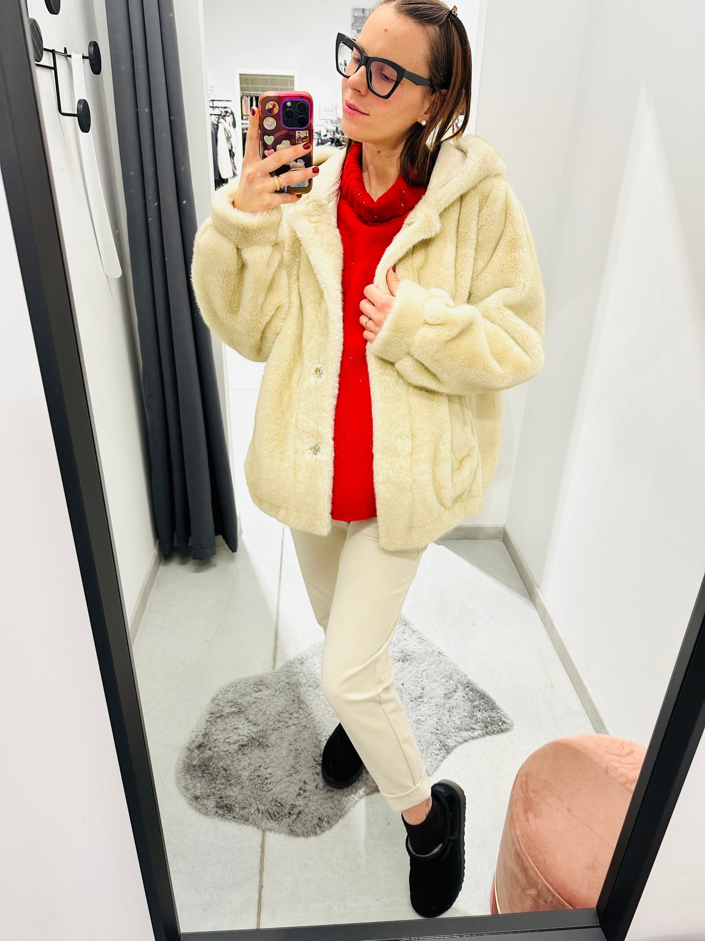 ECO PELLICCIA CAPPUCCIO CURVY