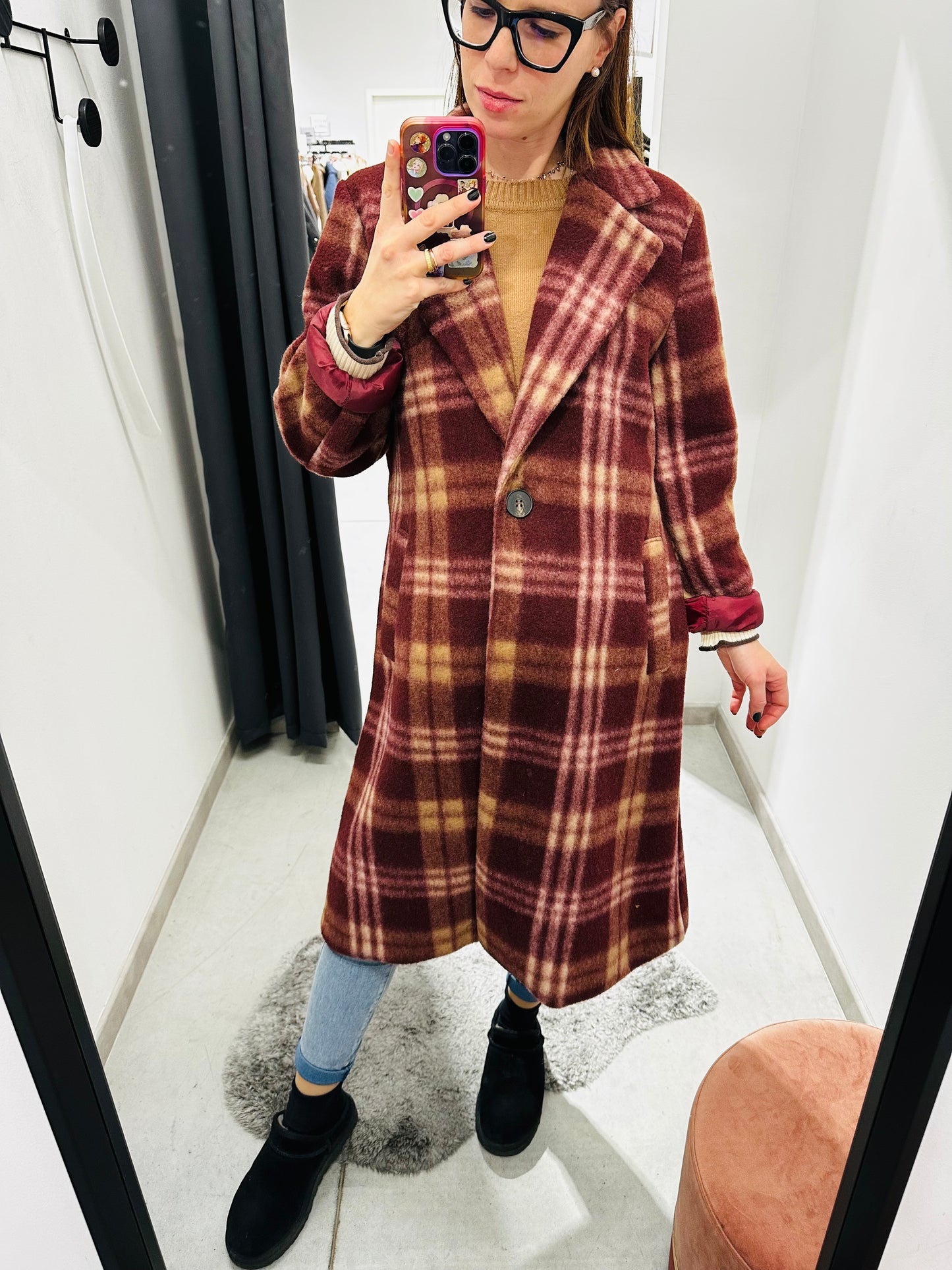 CAPPOTTO LUNGO QUADRI