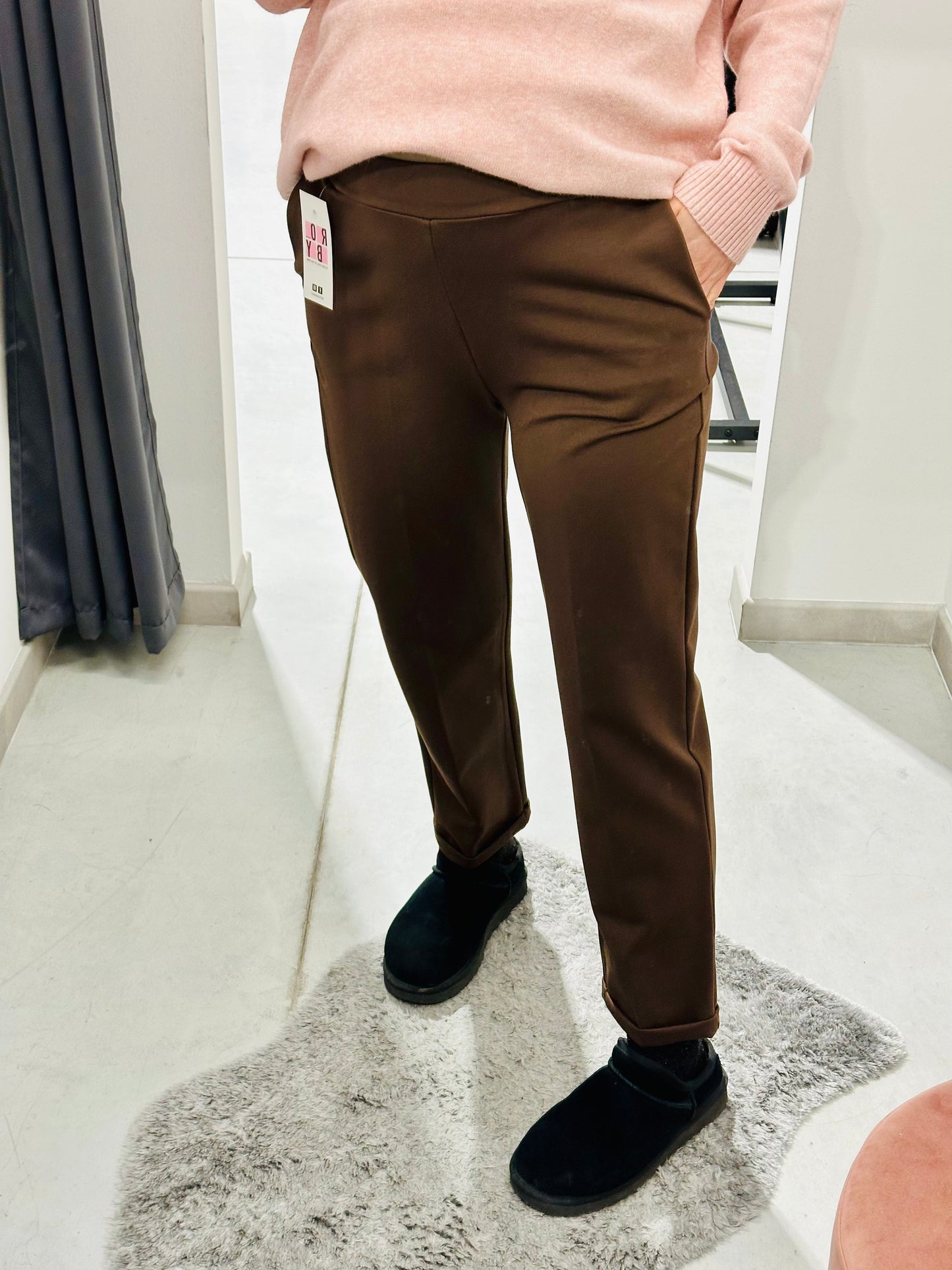 PANTALONI PUNTO MILANO CALDA VISCOSA