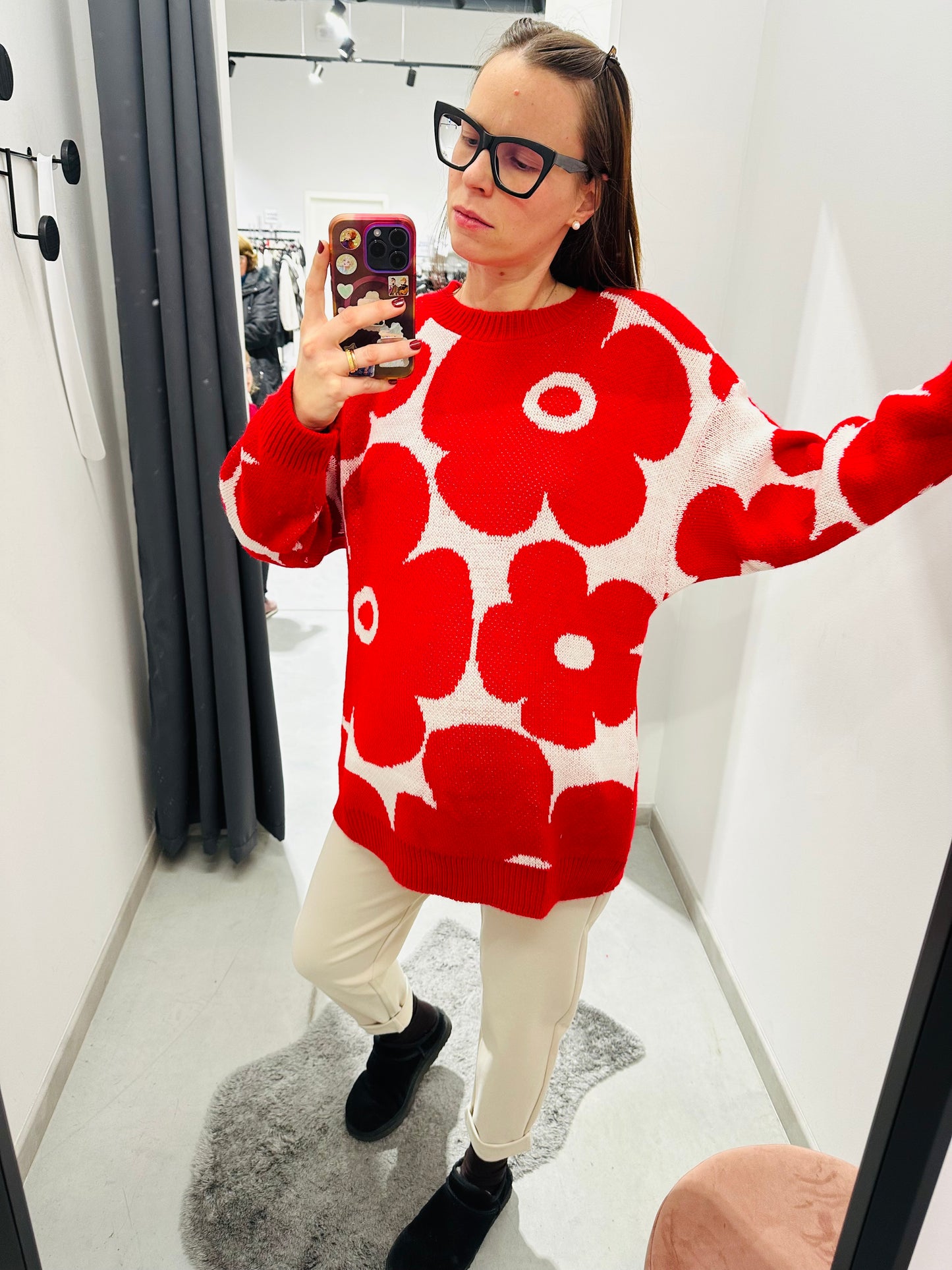 MAGLIONE FIORELLONI CURVY