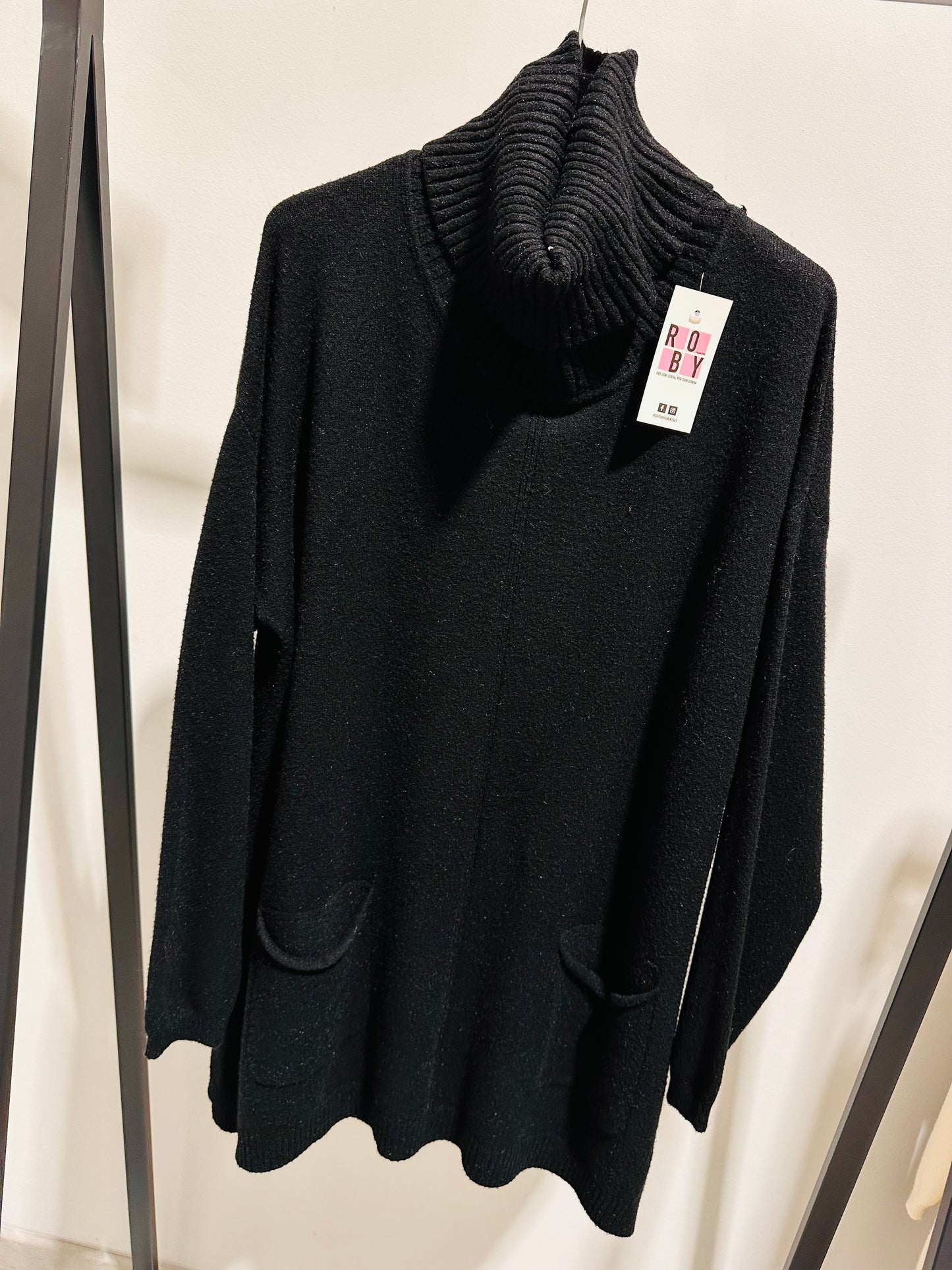 MAXI MAGLIONE COLLO CIAMBELLA CURVY