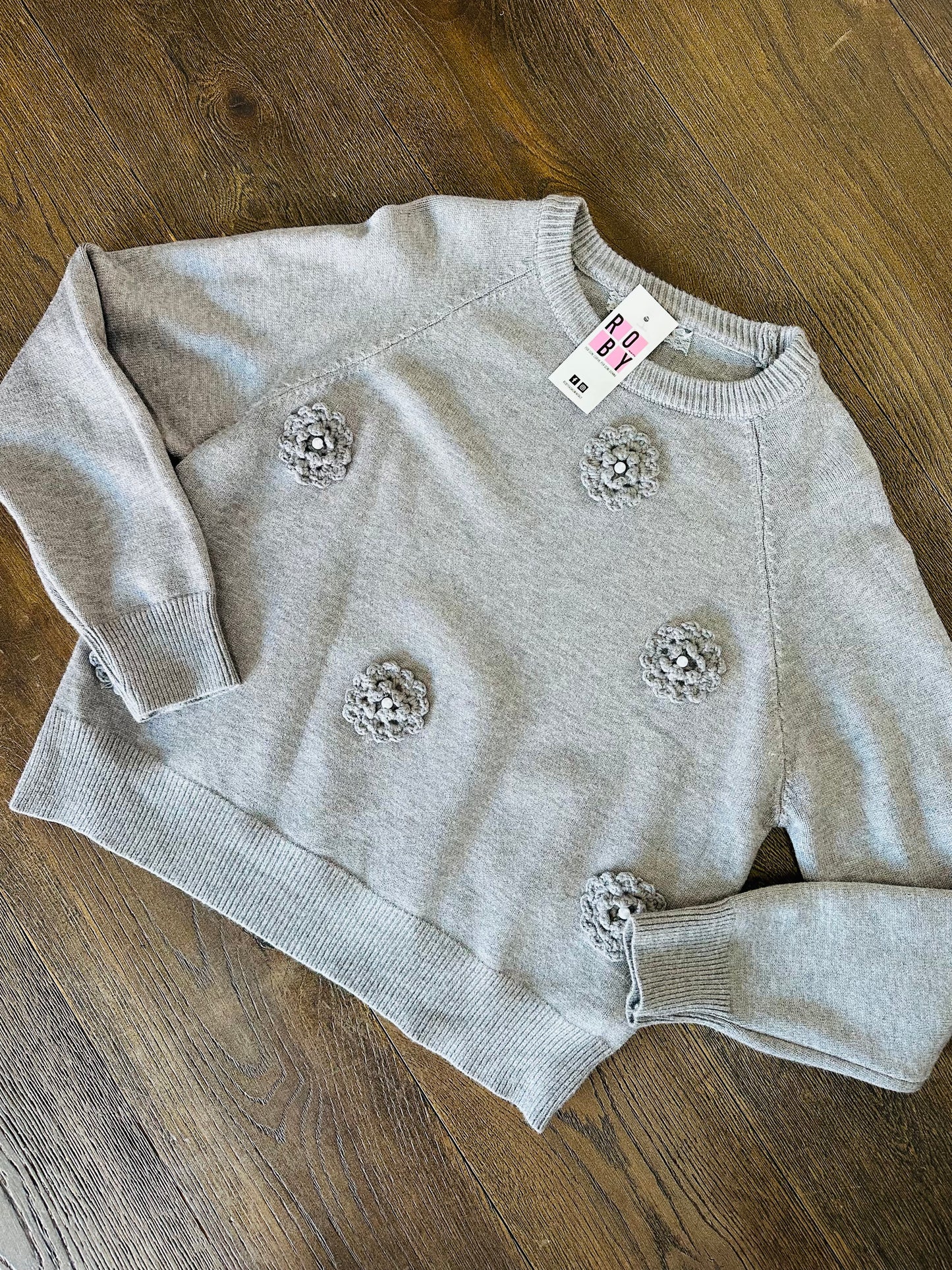 MAGLIONE FIORI RILIEVO