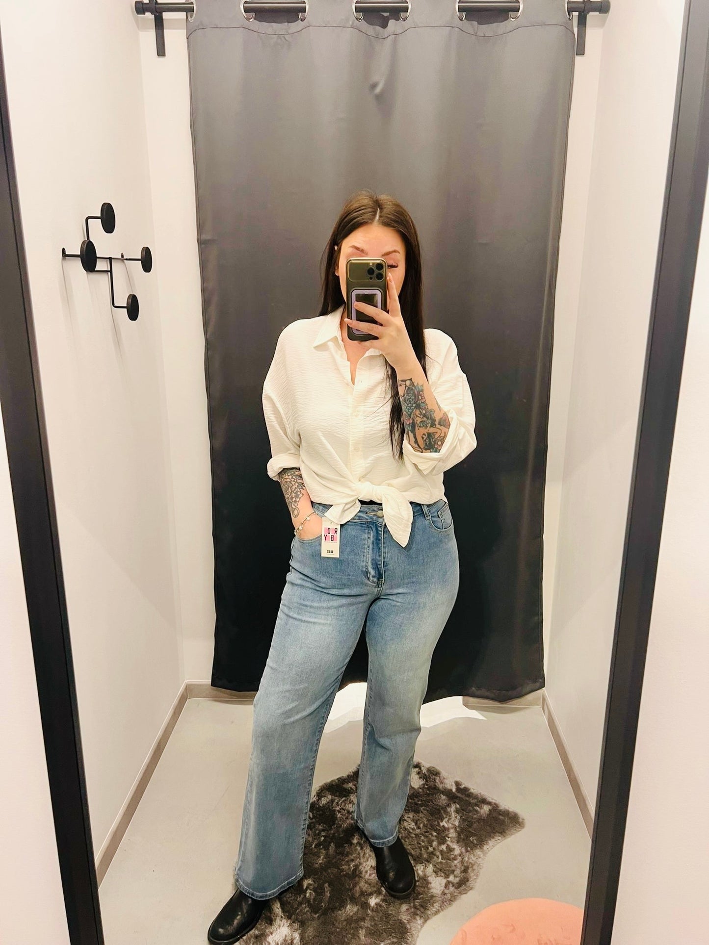 JEANS WIDE LEG CURVY