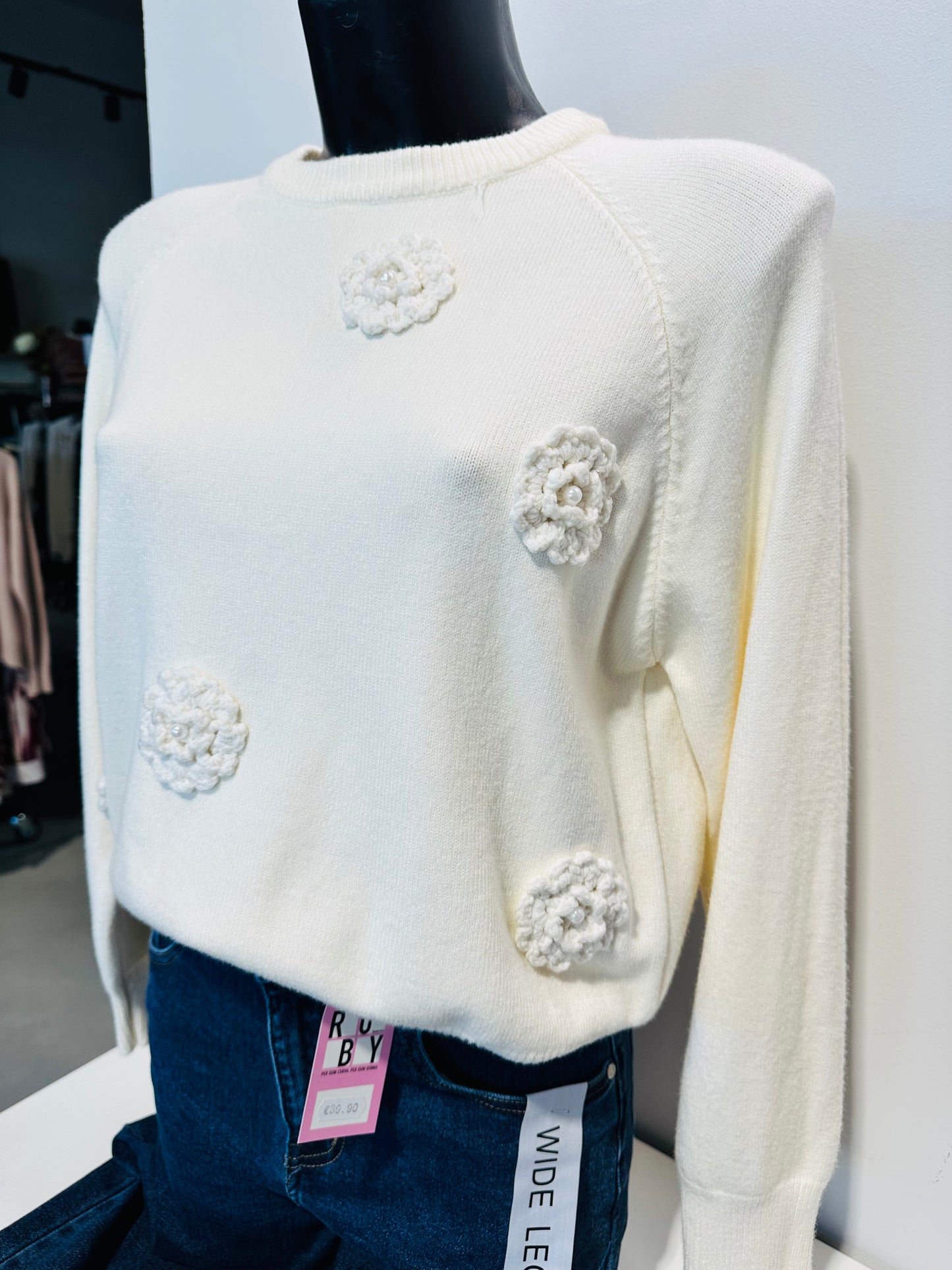 MAGLIONE FIORI RILIEVO