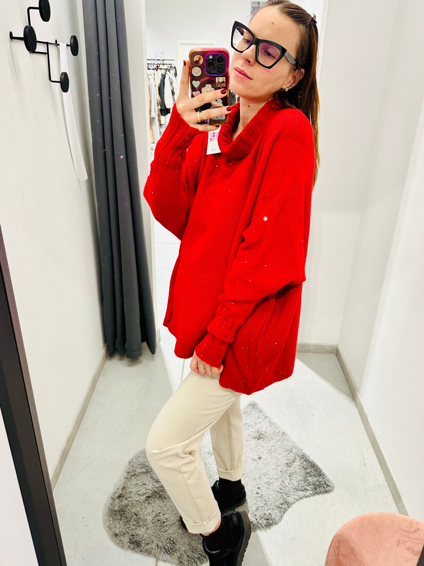 MAGLIONE OVERSIZE PAILLETTES CURVY