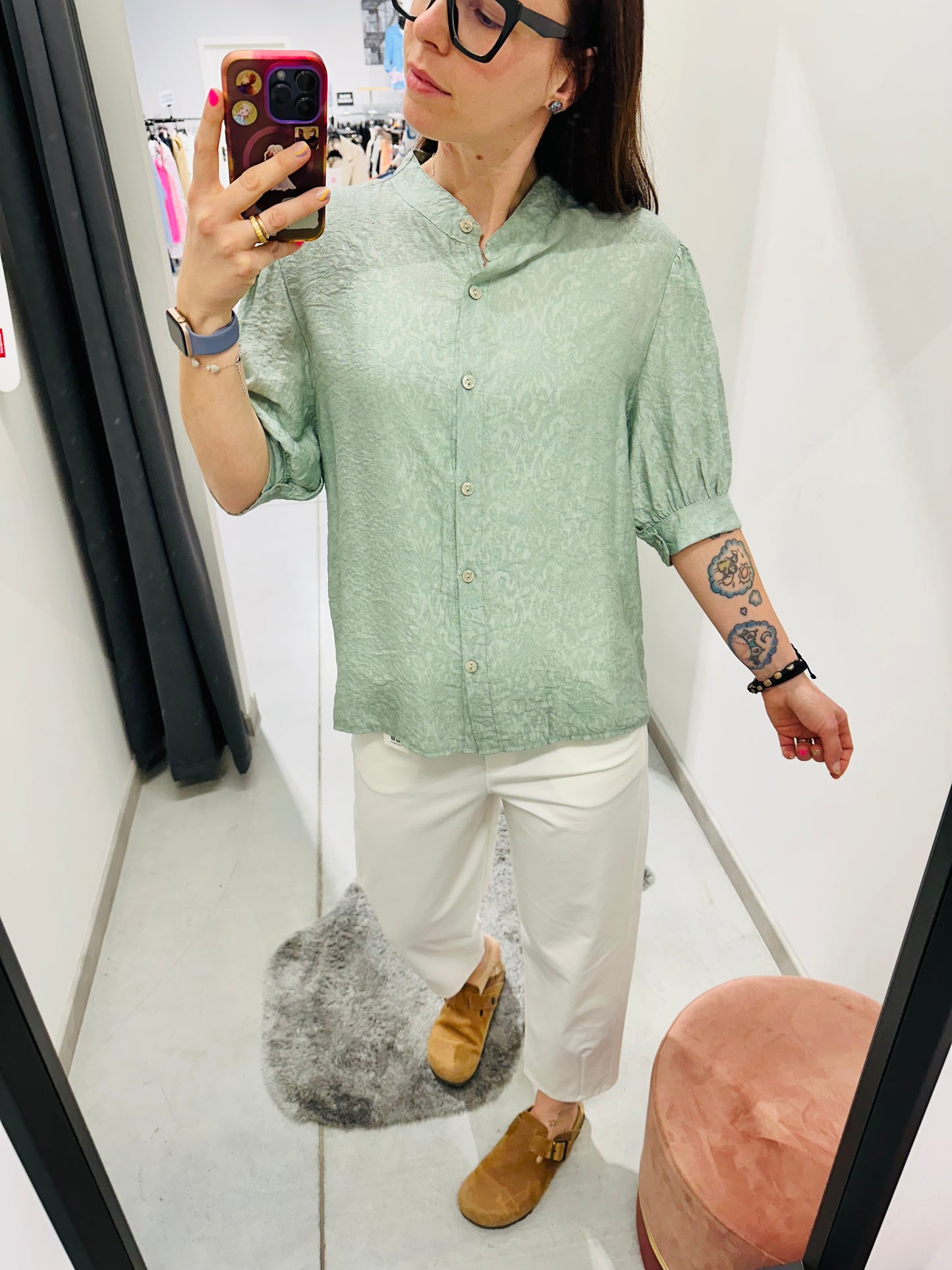 CAMICIA MORBIDA DAMASCATO