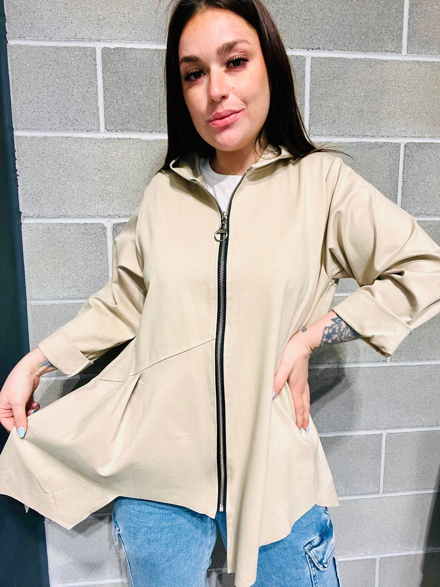 CARDIGAN ZIP CURVY