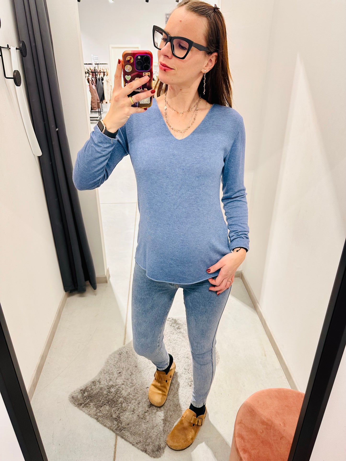 MAGLIETTA VISCOSA SCOLLO V