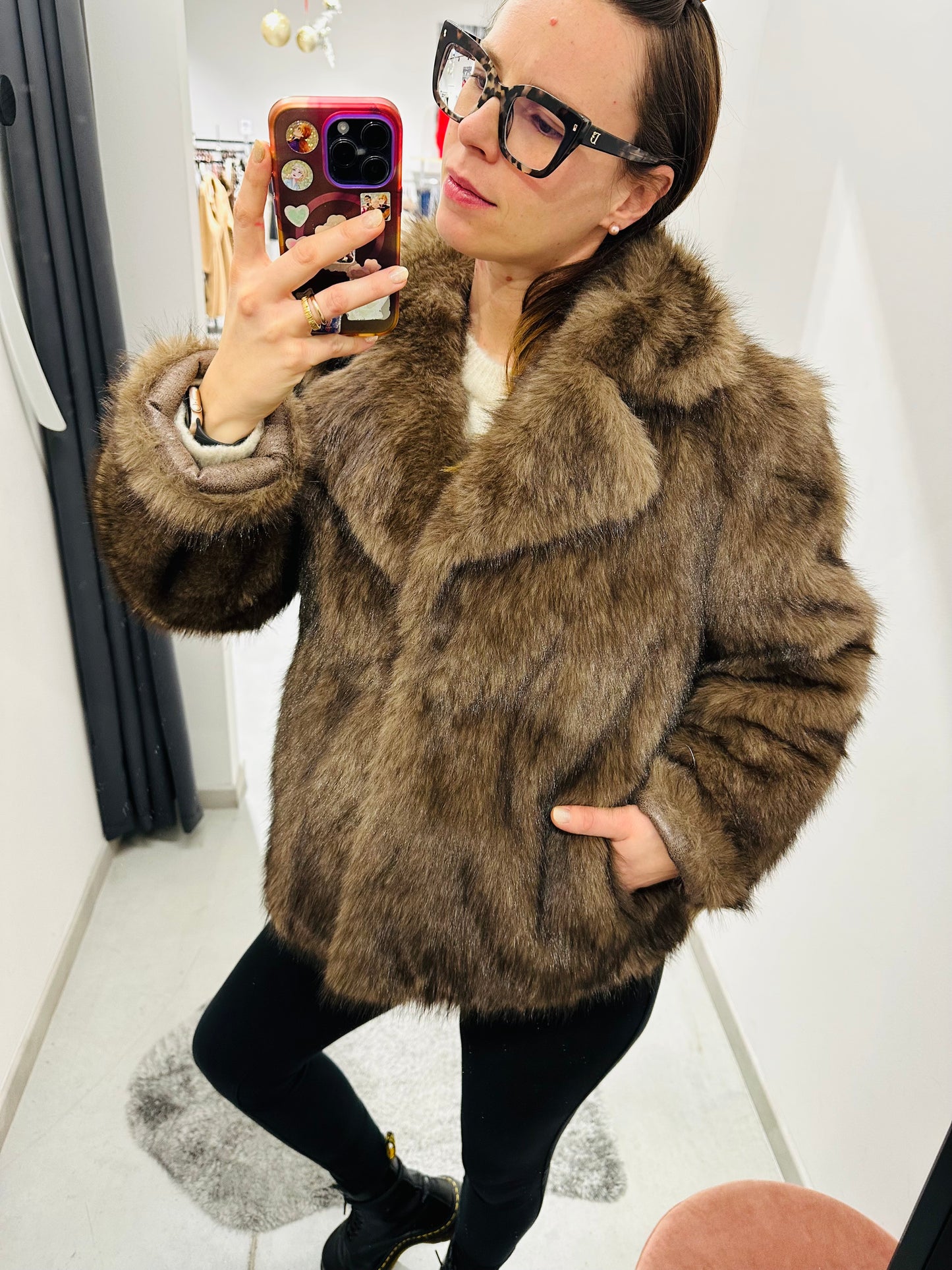 ECO PELLICCIA FODERATA SCAMOSCIATO