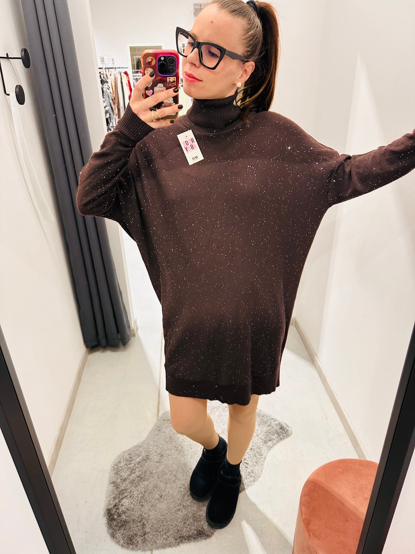 ABITO OVER PAILLETTES CURVY