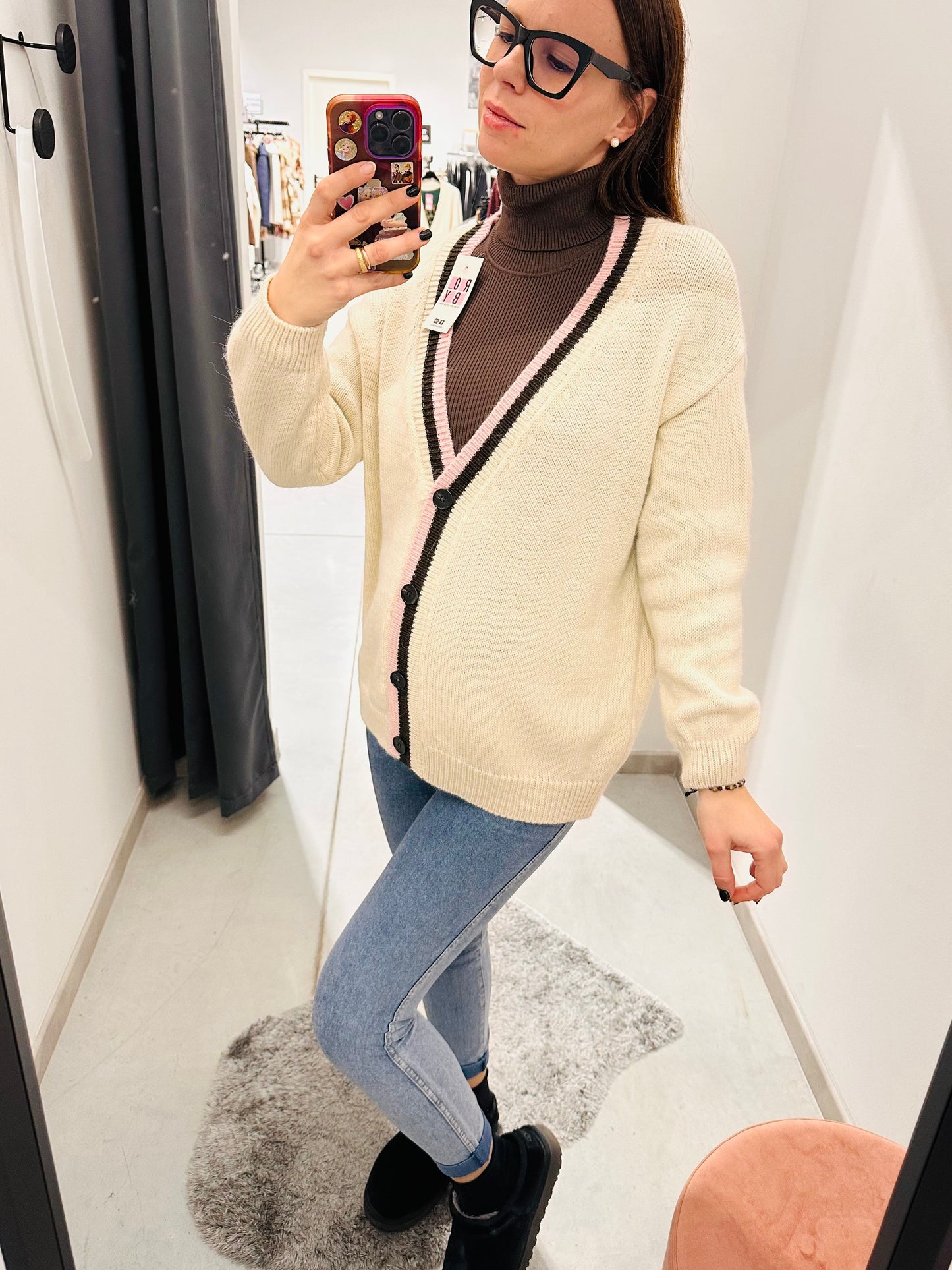 CARDIGAN AMERICA MISTO LANA