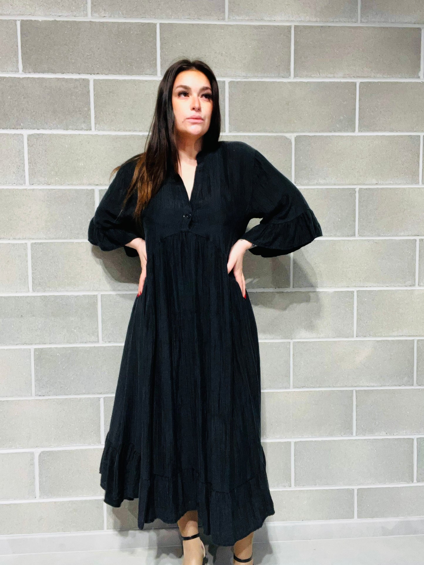 ABITO OVERSIZE VOLANT CURVY