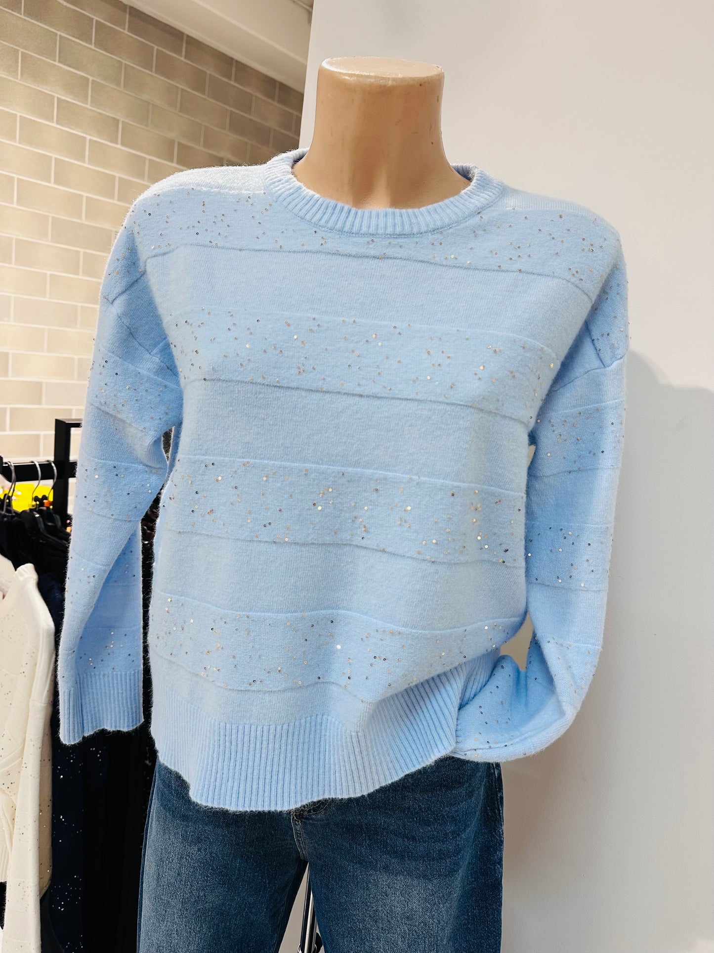 MAGLIONE OVER PAILLETTES