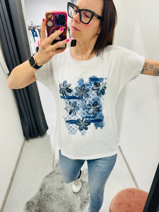T-SHIRT LUDO FIORI CURVY