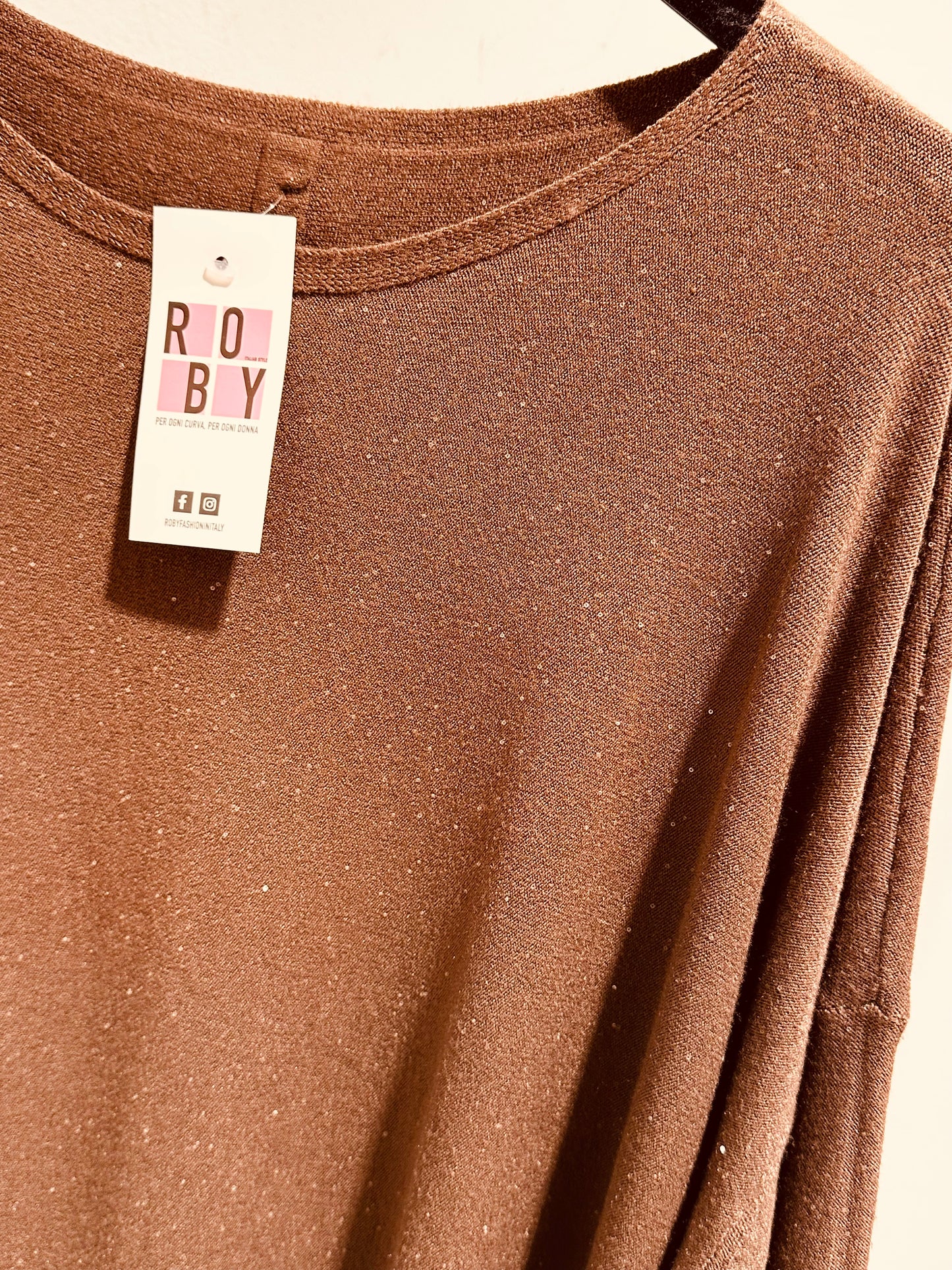 MAXI MAGLIA VISCOSA PAILLETTES CURVY