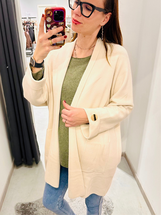 CARDIGAN BOTTONE GIOIELLO CURVY