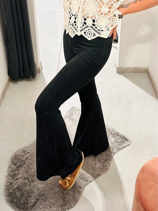 PANTALONI ZAMPA TESSUTO TECNICO