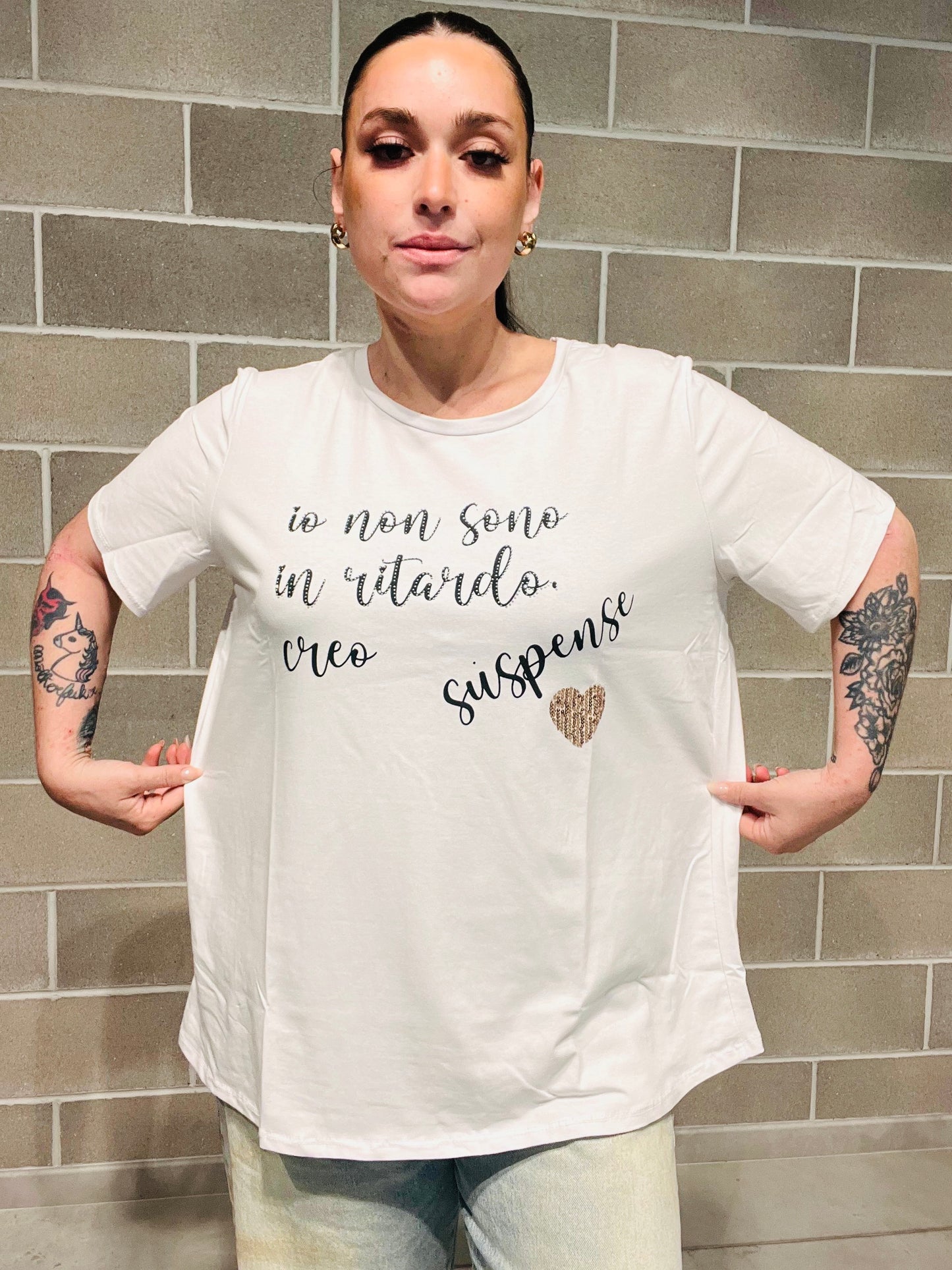 T-SHIRT SCRITTA CURVY