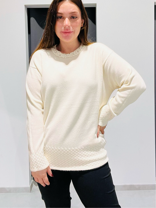 MAGLIONE PERLINE CURVY