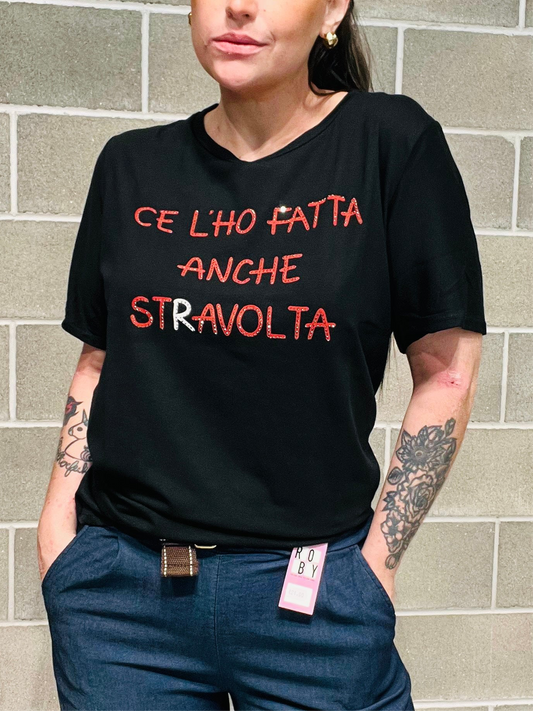 T-SHIRT SCRITTA CURVY