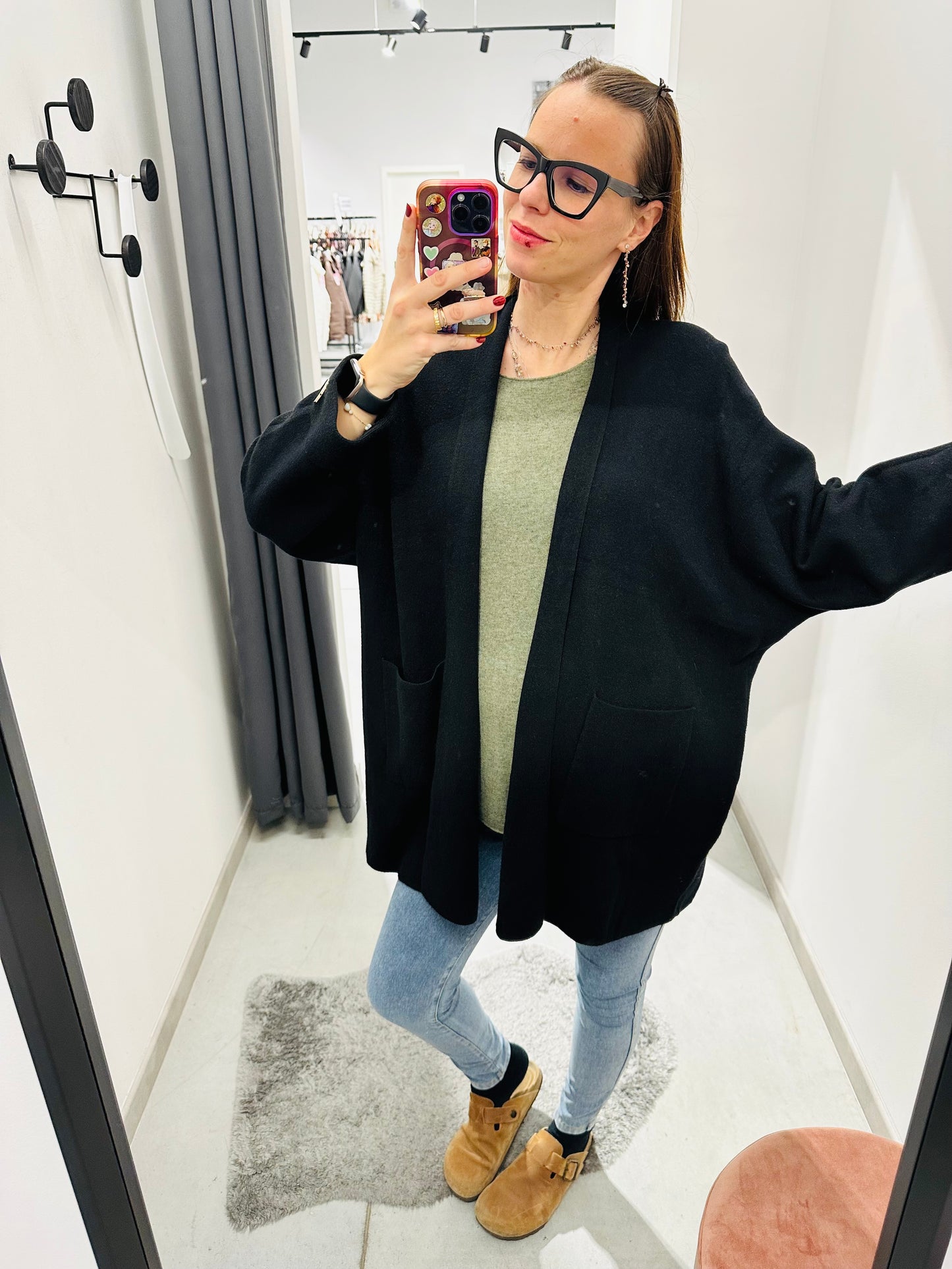 CARDIGAN BOTTONE GIOIELLO CURVY