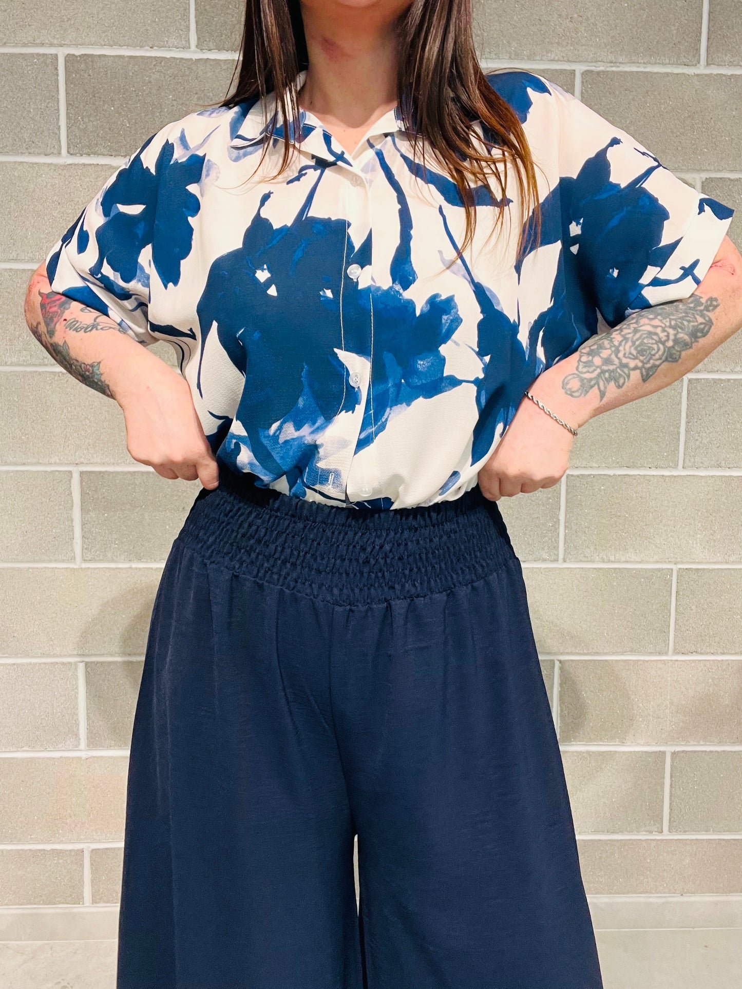 CAMICIA FOGLIE CURVY