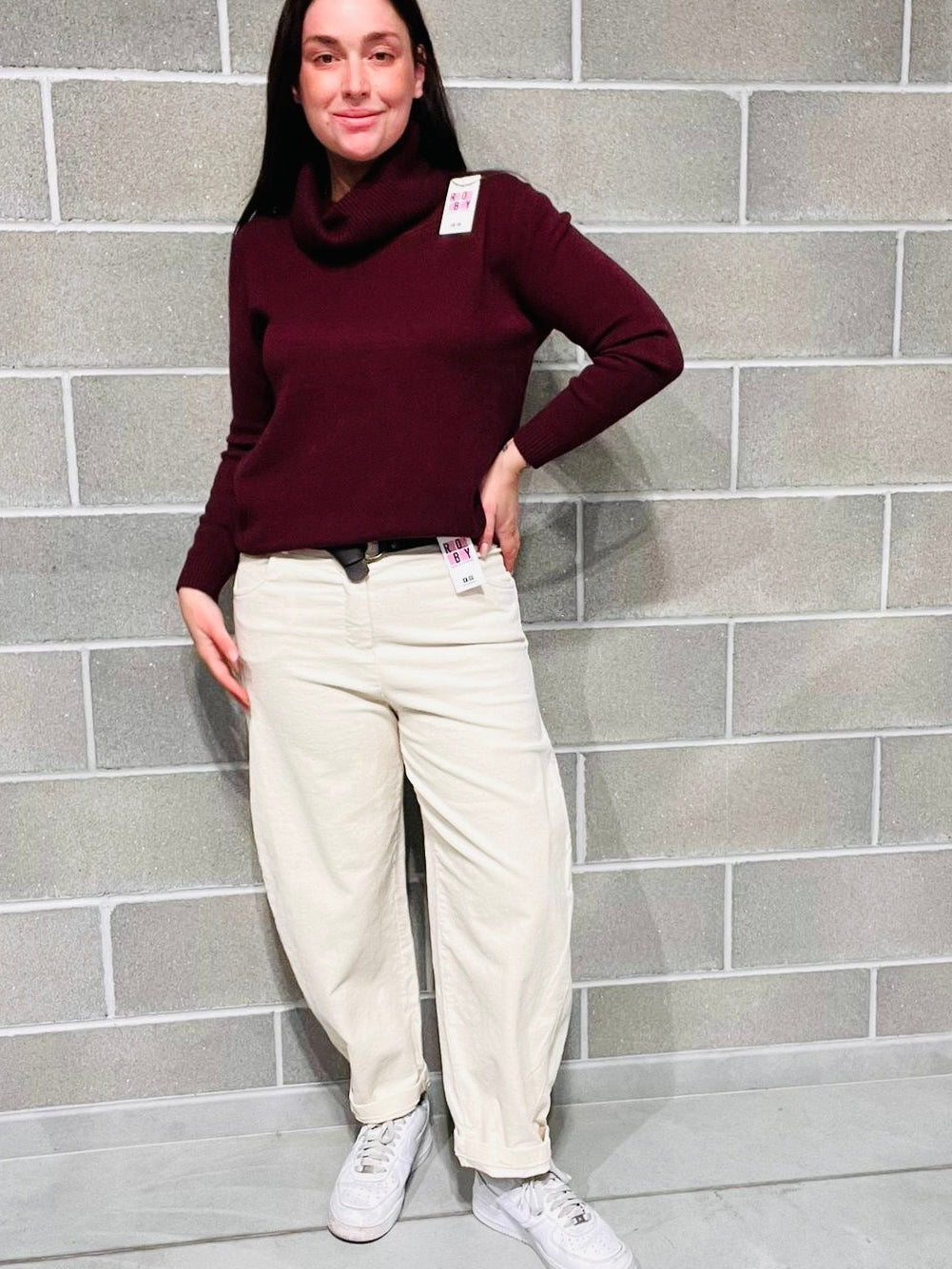 PANTALONI VELLUTO PALLONCINO